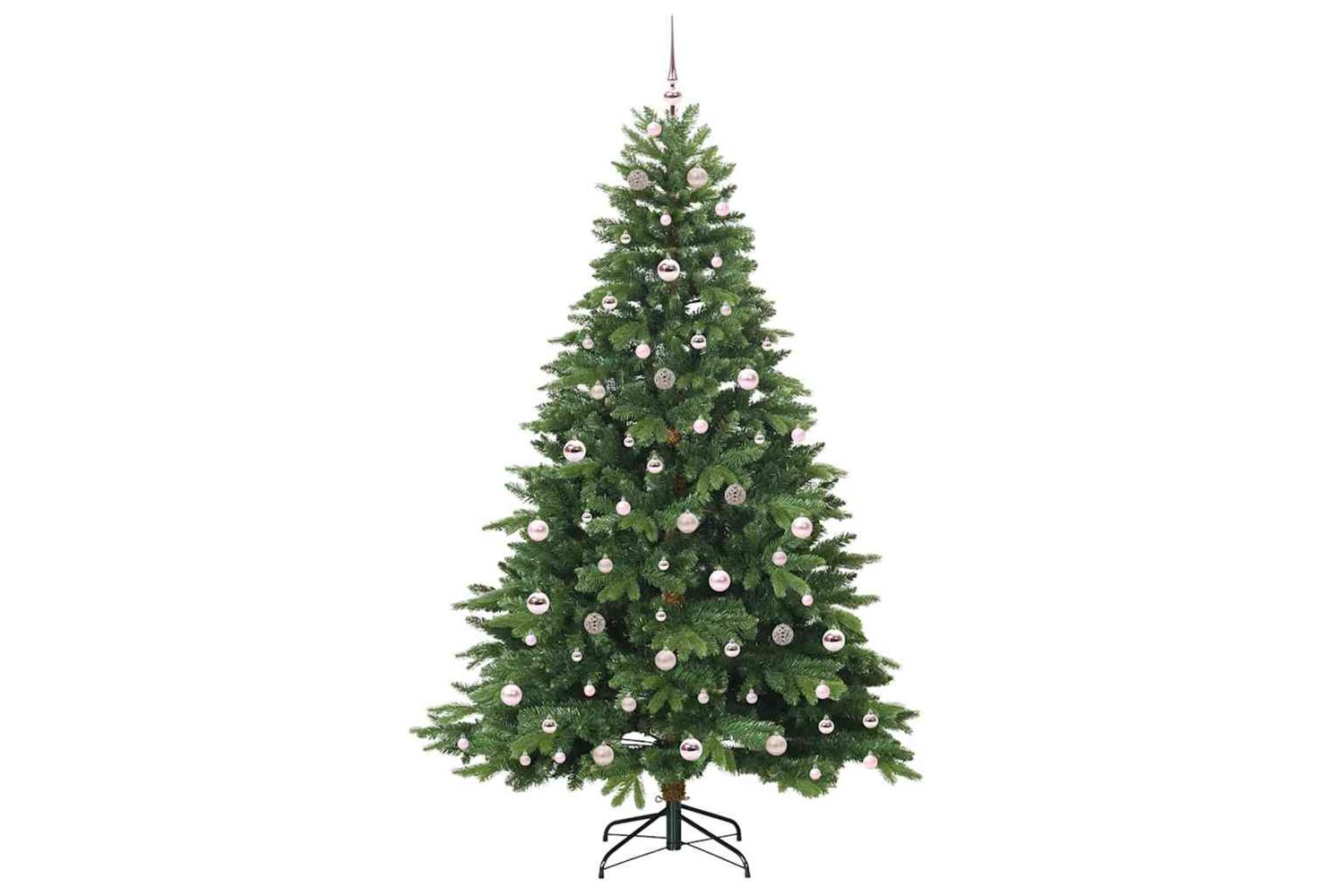 Vidaxl Artificial Christmas Tree With 300 Leds Green 210 Cm Pe And Pvc-4