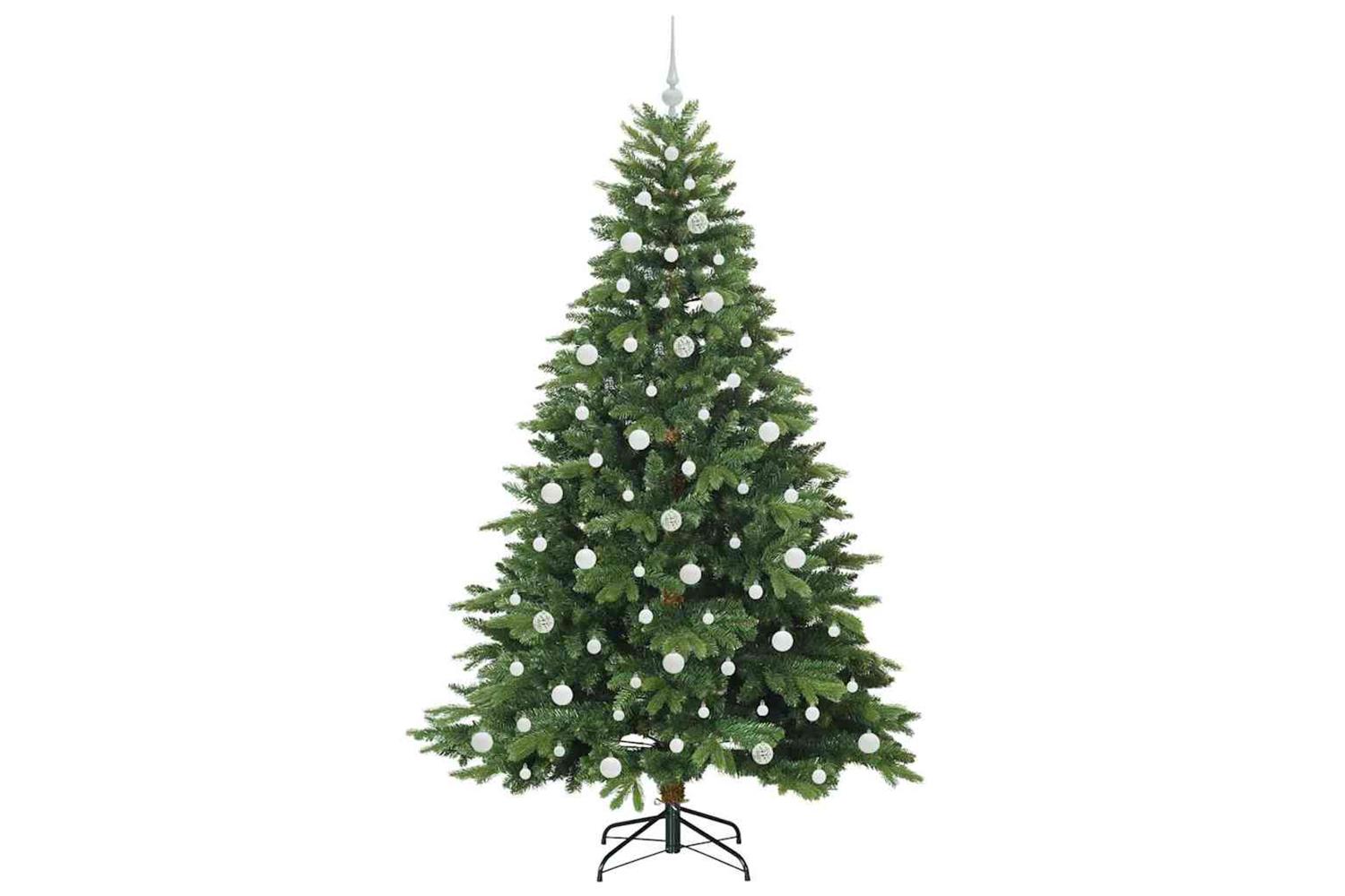 Vidaxl Artificial Christmas Tree With 300 Leds Green 210 Cm Pe And Pvc-4