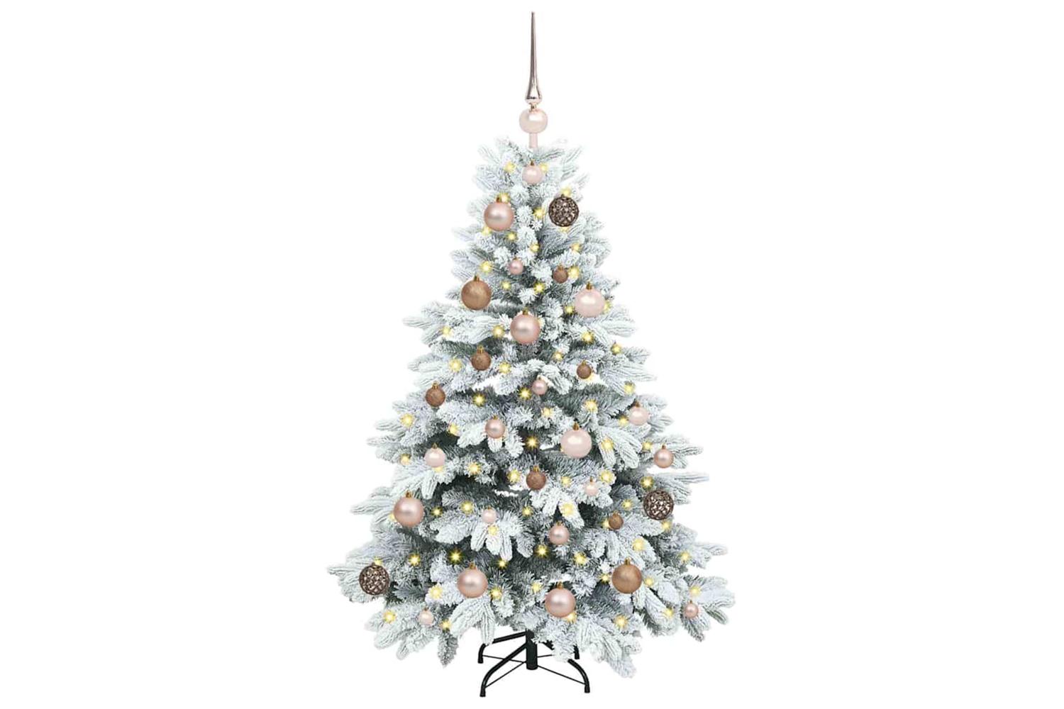 Vidaxl Artificial Christmas Tree With 150 Leds Green 120 Cm Pe And Pvc-3