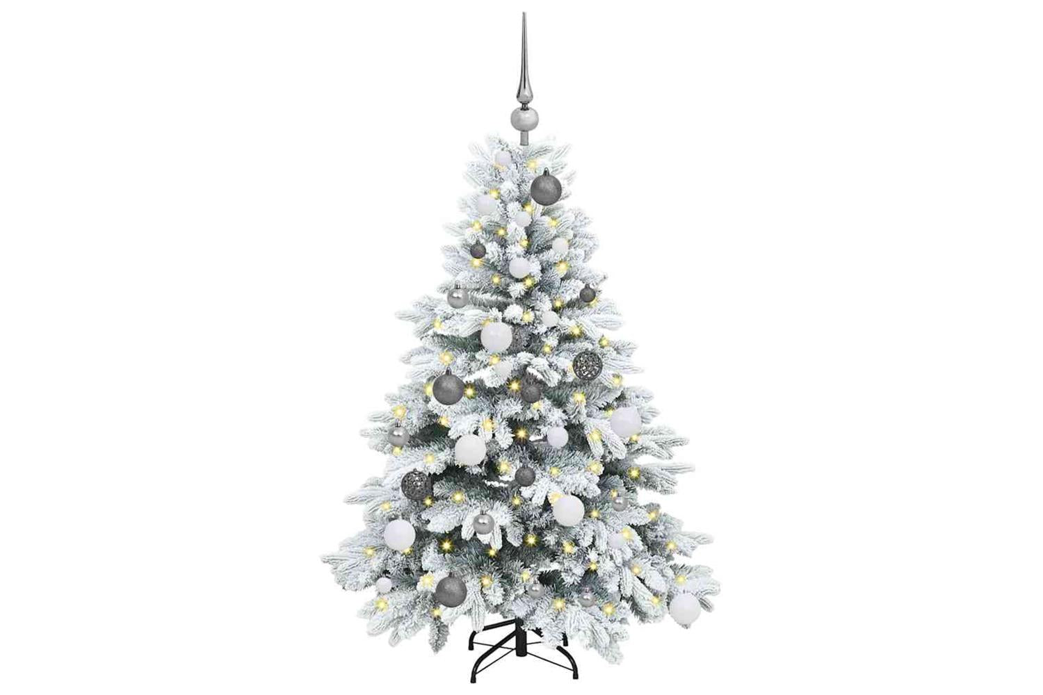 Vidaxl Artificial Christmas Tree With 150 Leds Green 120 Cm Pe And Pvc-3