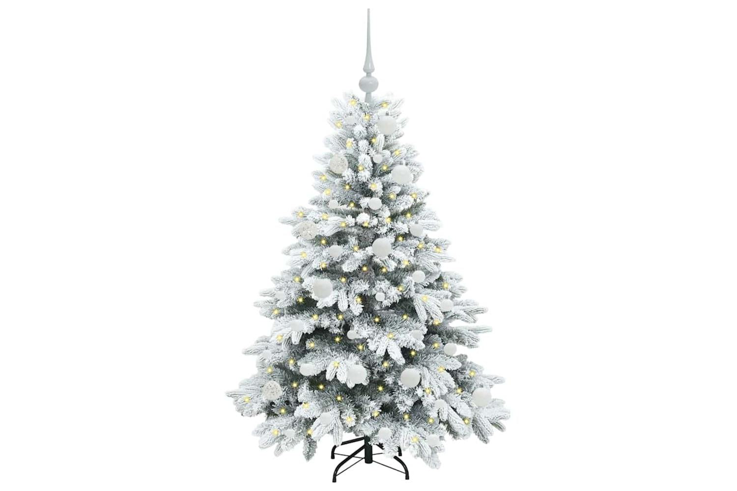 Vidaxl Artificial Christmas Tree With 150 Leds Green 120 Cm Pe And Pvc-3