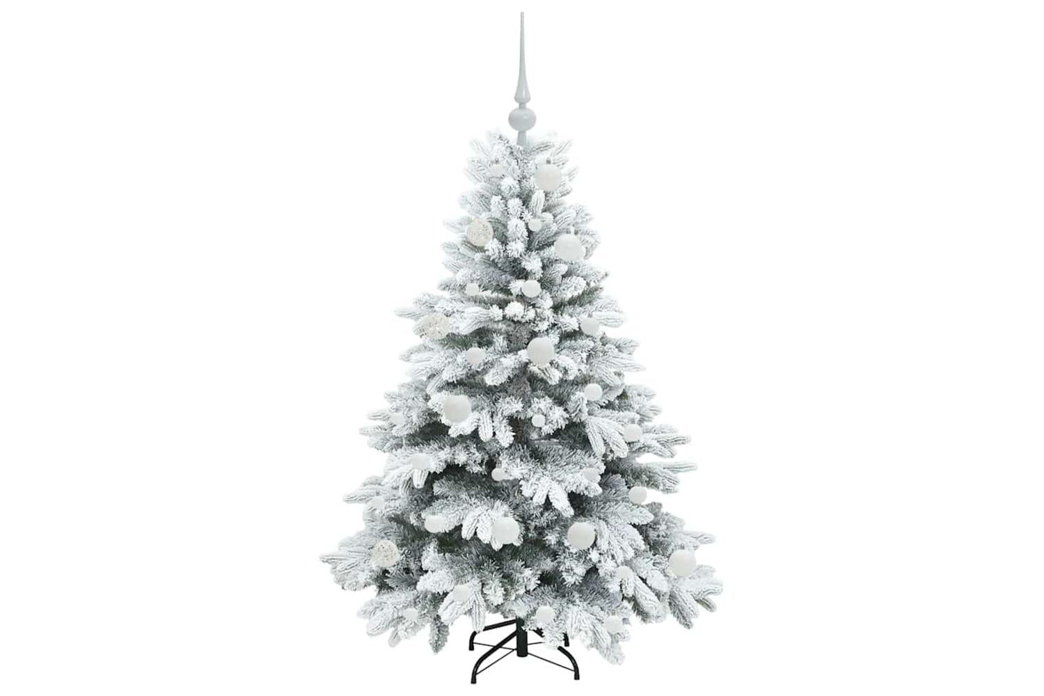 Vidaxl Artificial Christmas Tree With 150 Leds Green 120 Cm Pe And Pvc-4