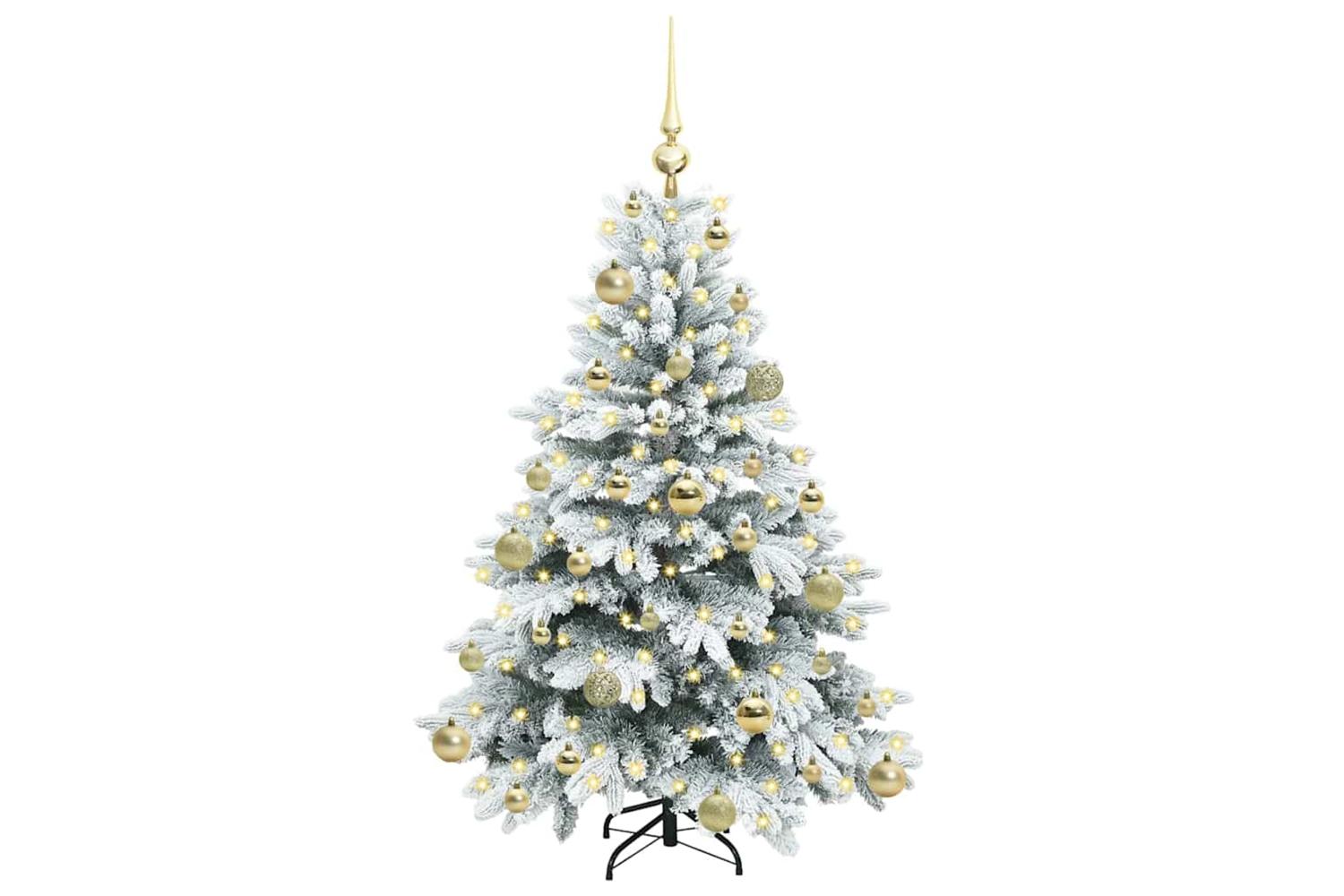 Vidaxl Artificial Christmas Tree With 150 Leds Green 120 Cm Pe And Pvc-3