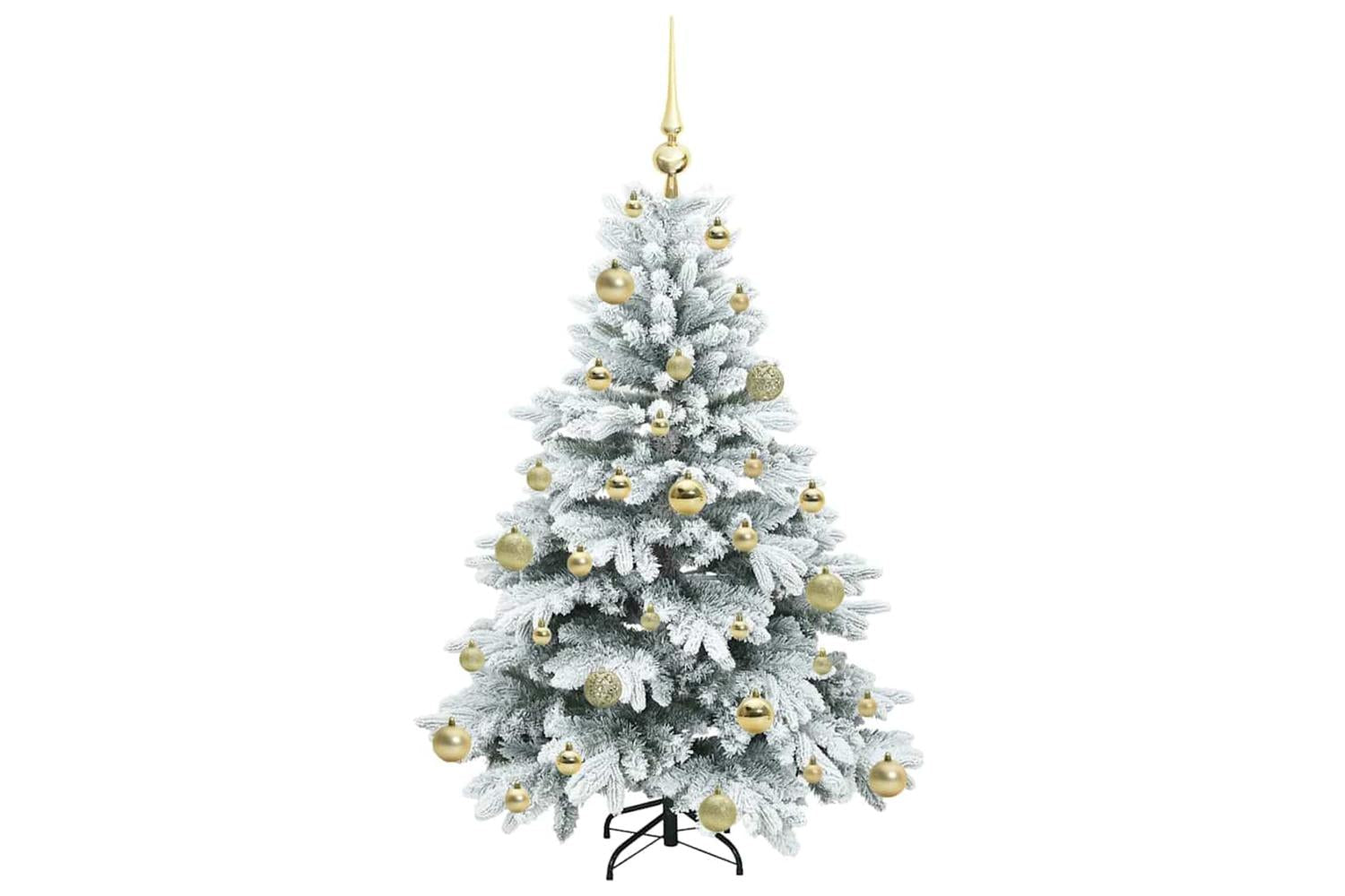Vidaxl Artificial Christmas Tree With 150 Leds Green 120 Cm Pe And Pvc-4