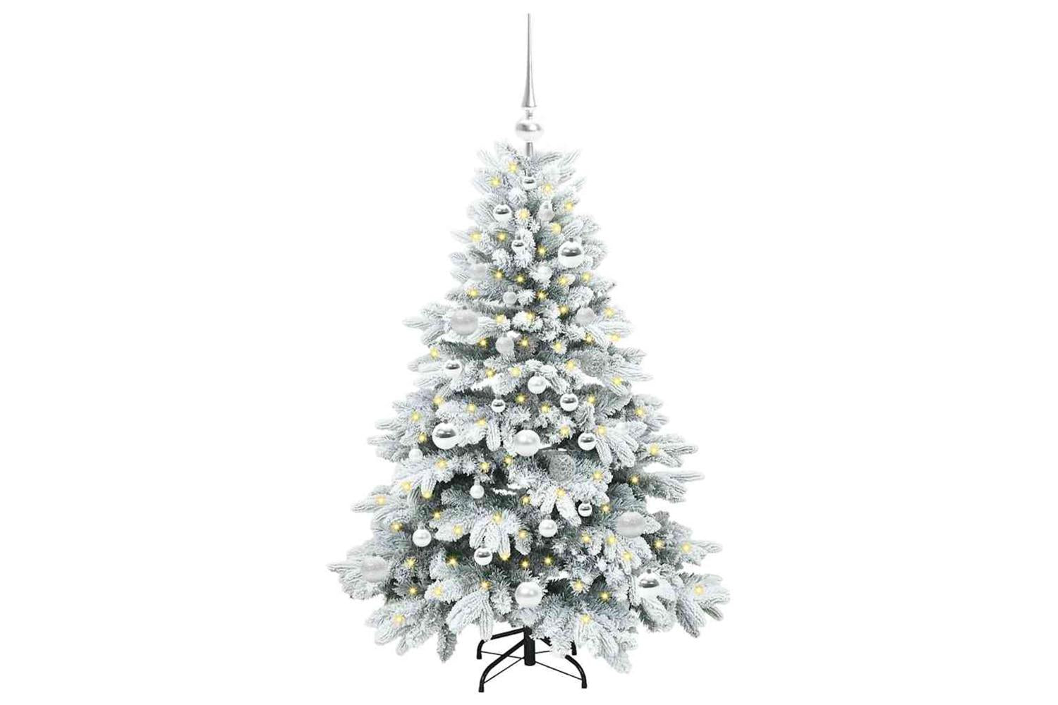 Vidaxl Artificial Christmas Tree With 150 Leds Green 120 Cm Pe And Pvc-3