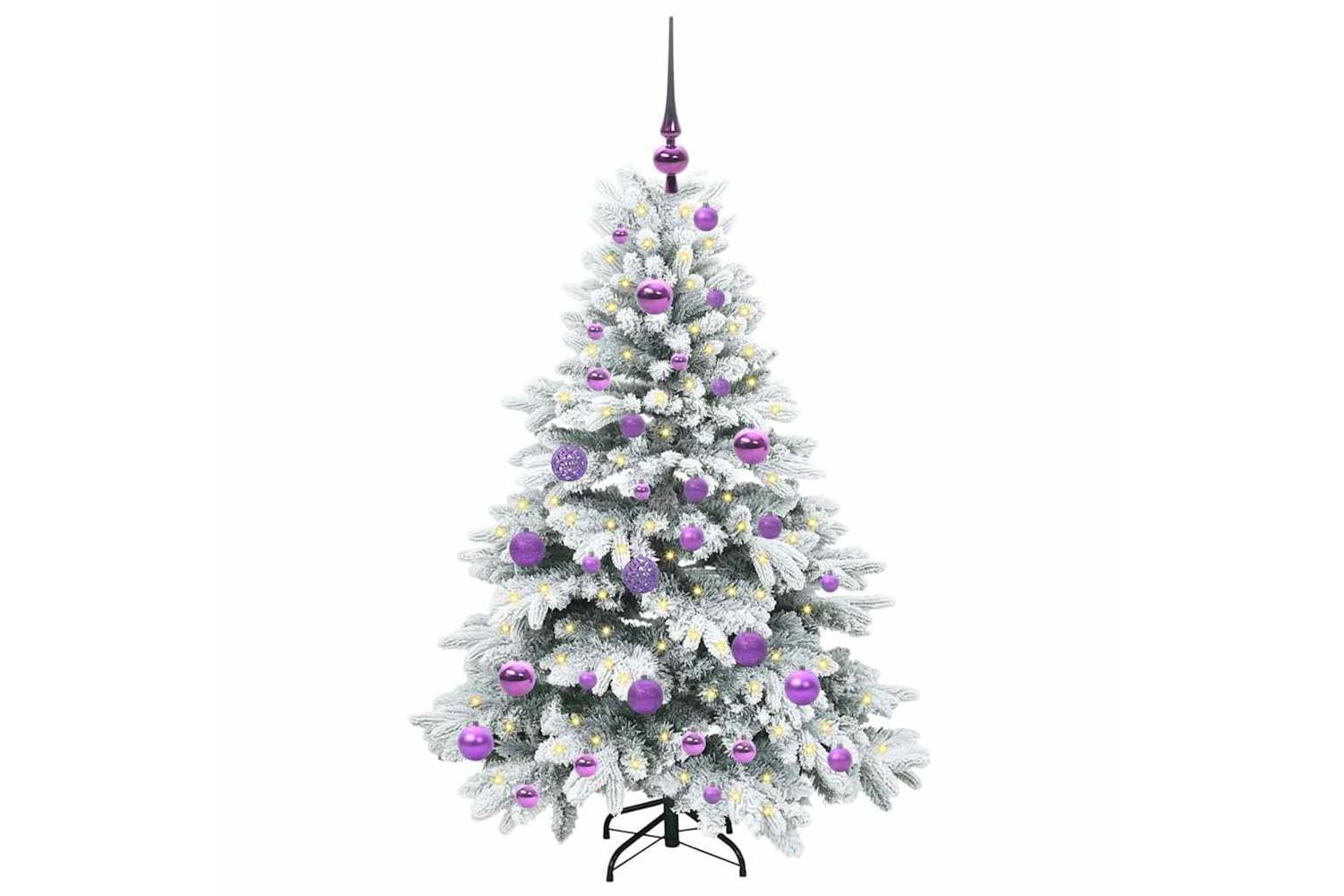 Vidaxl Artificial Christmas Tree With 150 Leds Green 120 Cm Pe And Pvc-3
