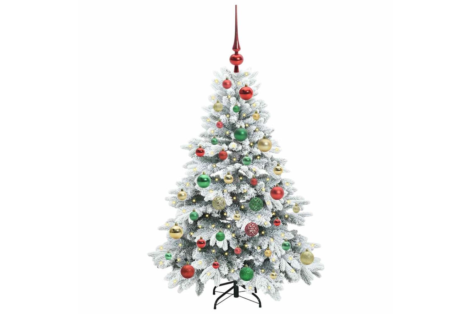 Vidaxl Artificial Christmas Tree With 150 Leds Green 120 Cm Pe And Pvc-3