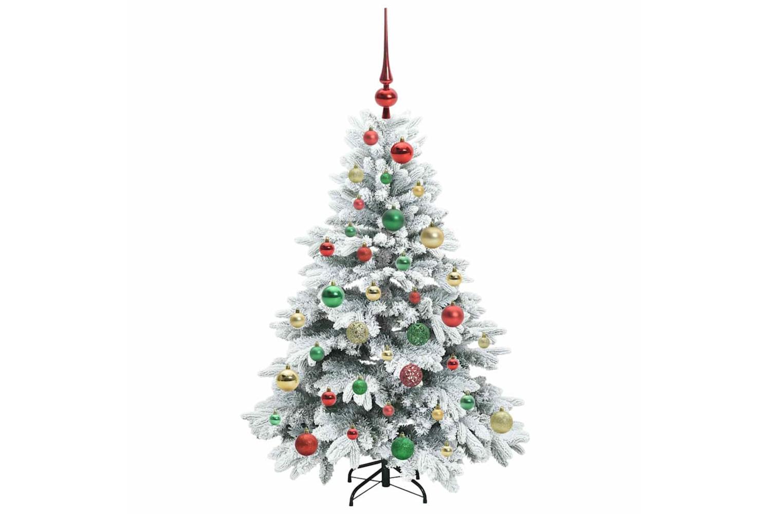 Vidaxl Artificial Christmas Tree With 150 Leds Green 120 Cm Pe And Pvc-6