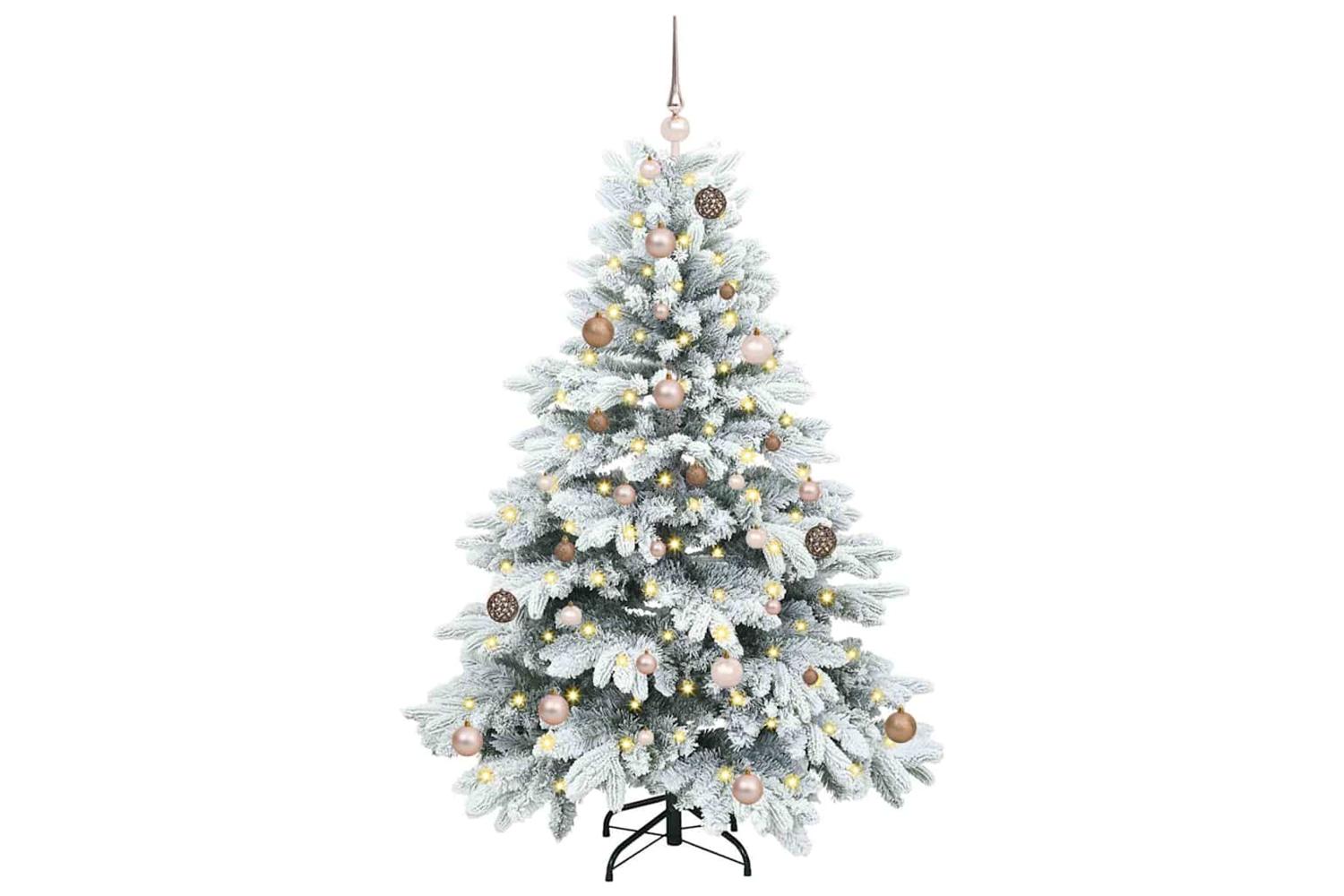 Vidaxl Artificial Christmas Tree With 150 Leds Green 150 Cm Pe And Pvc-2
