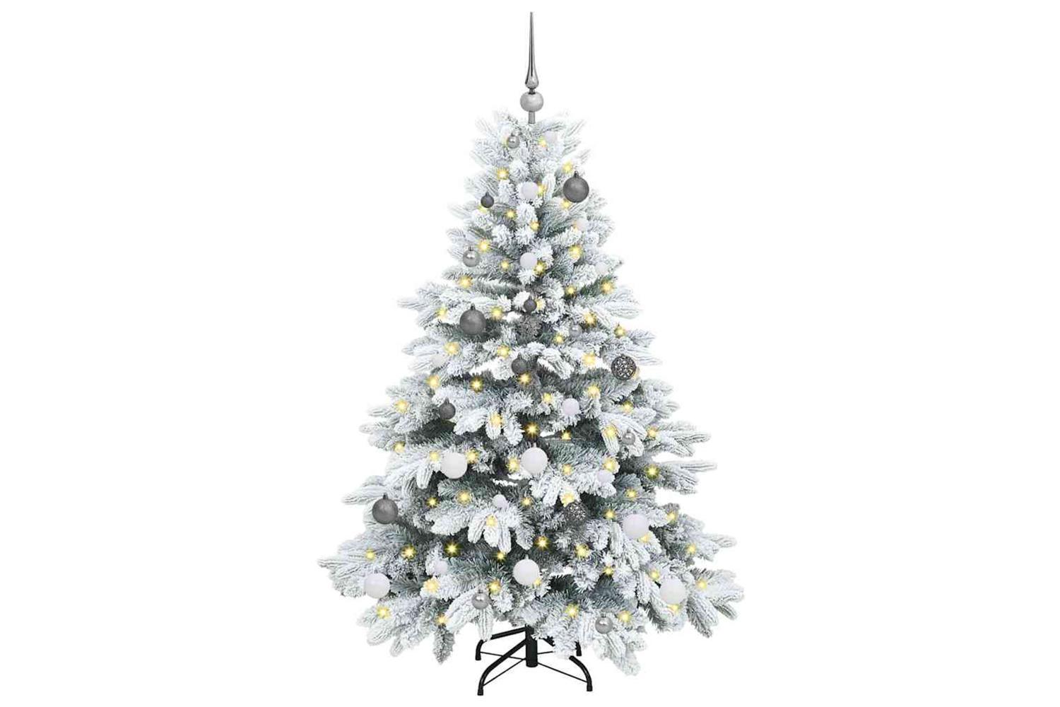 Vidaxl Artificial Christmas Tree With 150 Leds Green 150 Cm Pe And Pvc-3
