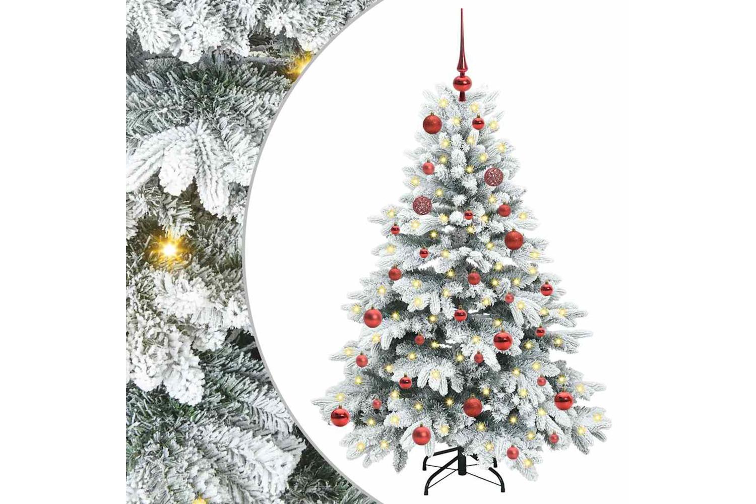 Vidaxl Artificial Christmas Tree With 150 Leds Green 150 Cm Pe And Pvc