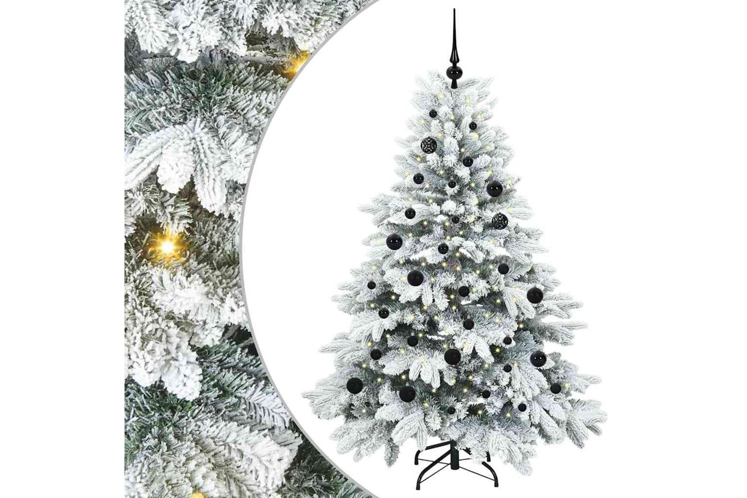 Vidaxl Artificial Christmas Tree With 150 Leds Green 150 Cm Pe And Pvc-2