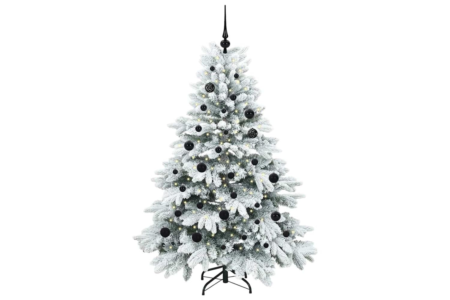 Vidaxl Artificial Christmas Tree With 150 Leds Green 150 Cm Pe And Pvc-3