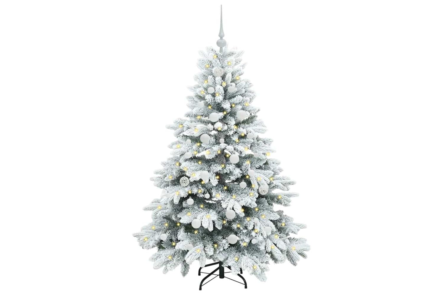 Vidaxl Artificial Christmas Tree With 150 Leds Green 150 Cm Pe And Pvc-3