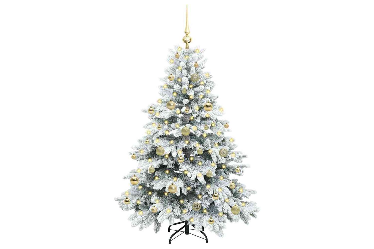 Vidaxl Artificial Christmas Tree With 150 Leds Green 150 Cm Pe And Pvc-3