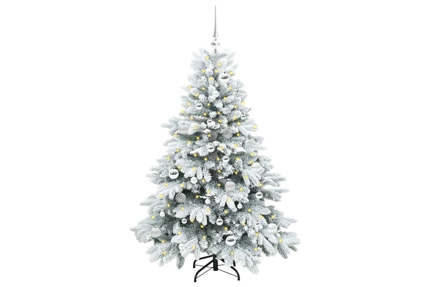 Vidaxl Artificial Christmas Tree With 150 Leds Green 150 Cm Pe And Pvc-3