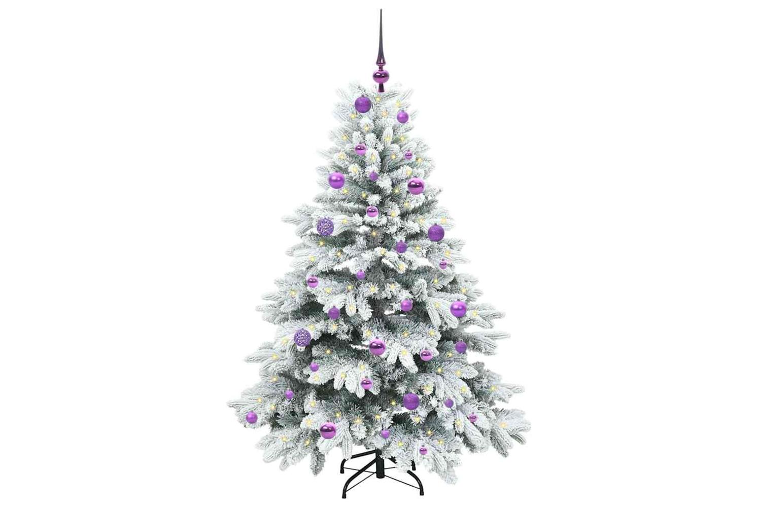 Vidaxl Artificial Christmas Tree With 150 Leds Green 150 Cm Pe And Pvc-3