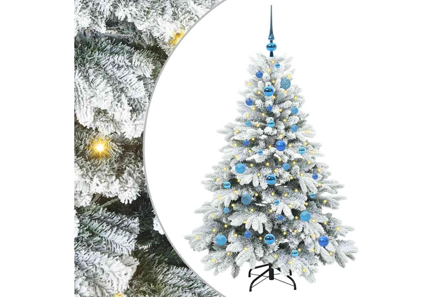 Vidaxl Artificial Christmas Tree With 150 Leds Green 150 Cm Pe And Pvc-2