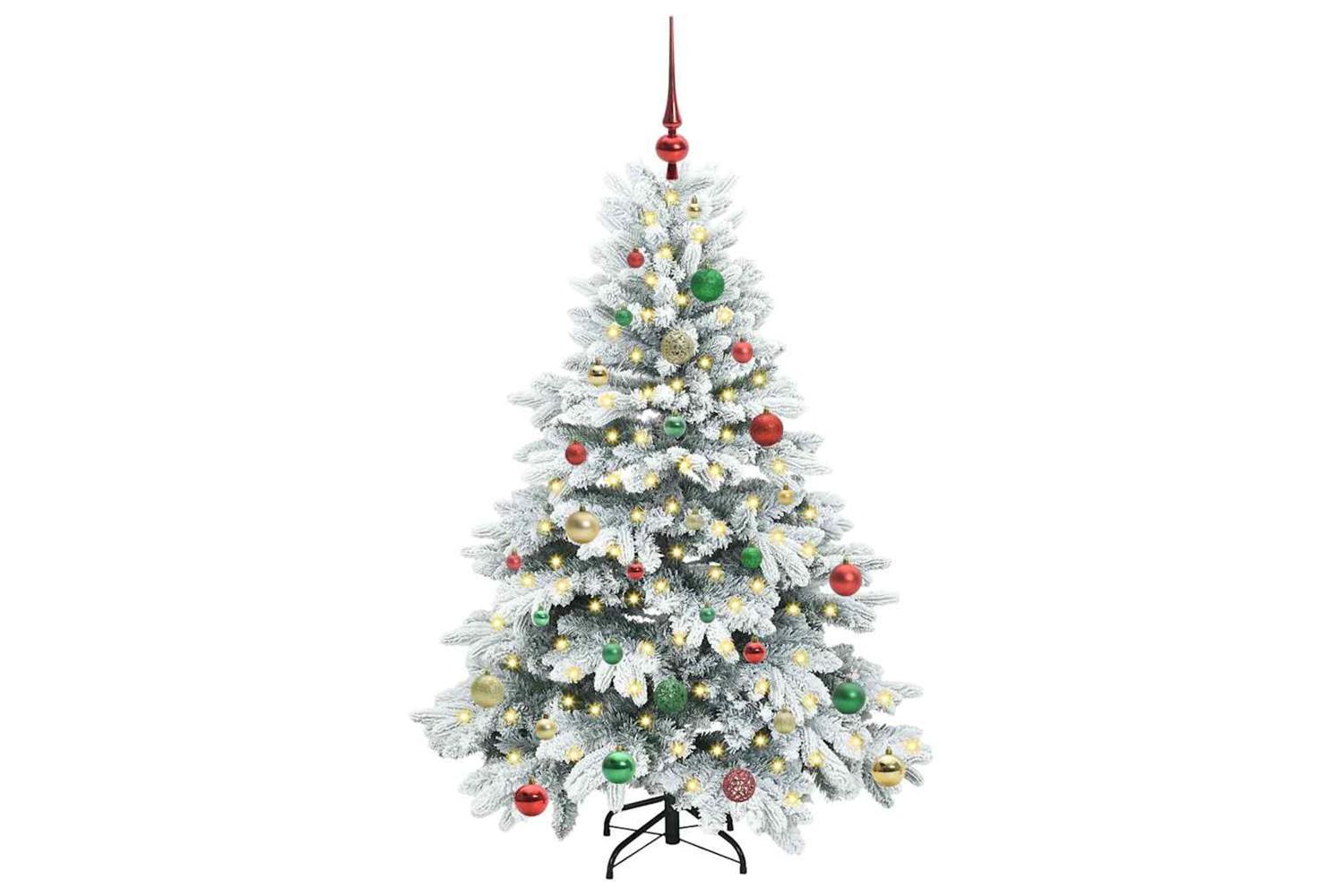 Vidaxl Artificial Christmas Tree With 150 Leds Green 150 Cm Pe And Pvc-3