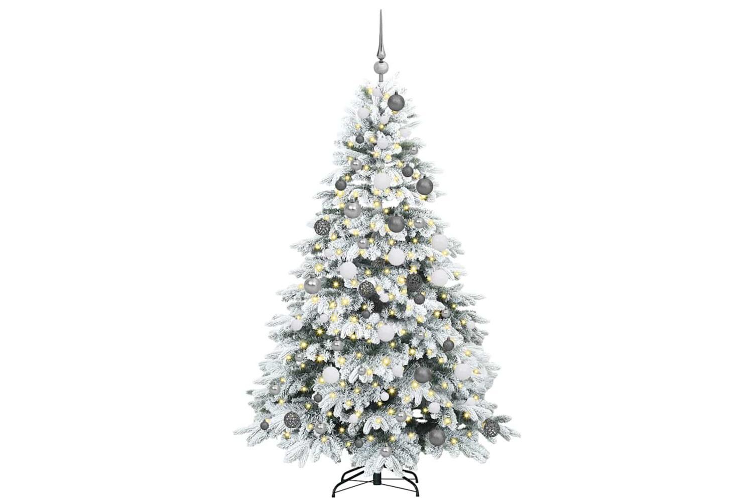 Vidaxl Artificial Christmas Tree With 300 Leds Green 180 Cm Pe And Pvc-3