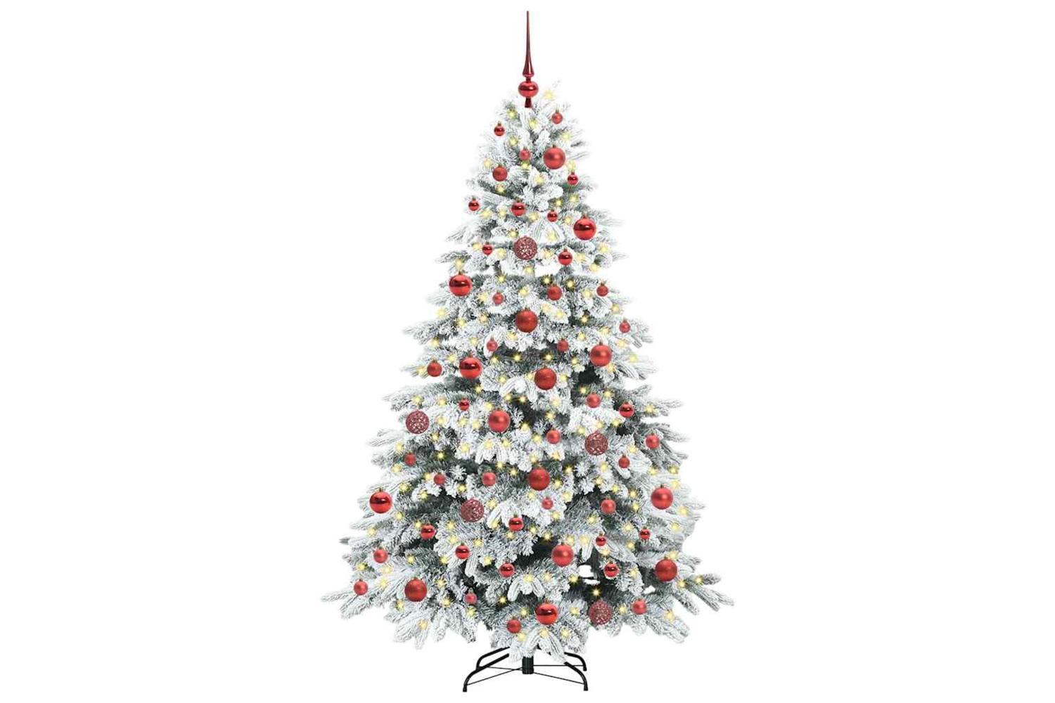 Vidaxl Artificial Christmas Tree With 300 Leds Green 180 Cm Pe And Pvc-3