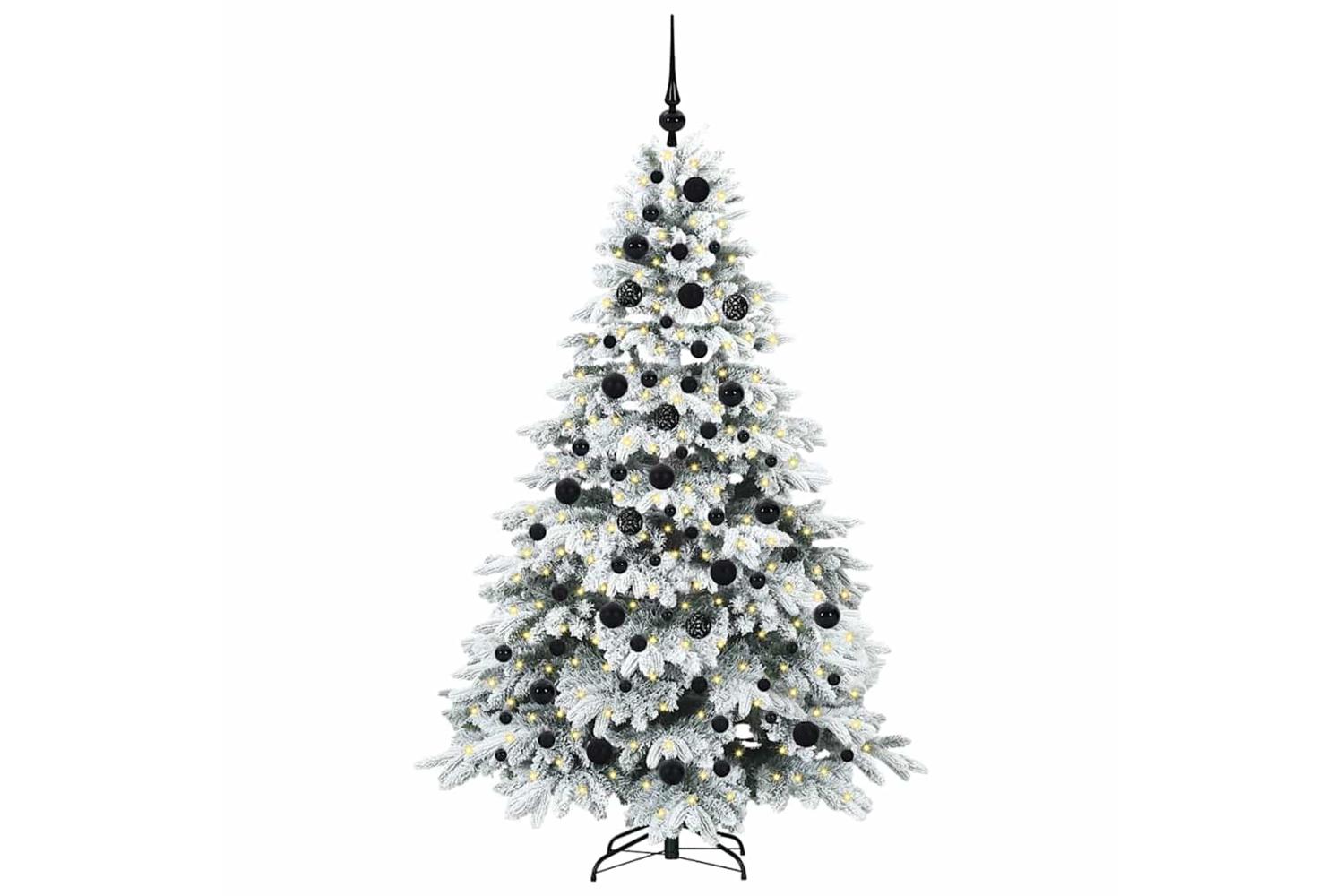 Vidaxl Artificial Christmas Tree With 300 Leds Green 180 Cm Pe And Pvc-3