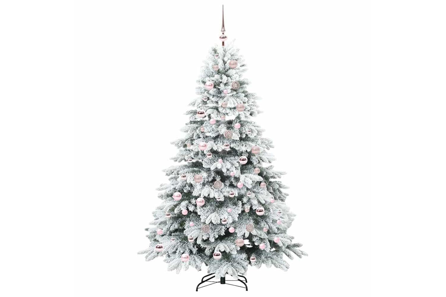 Vidaxl Artificial Christmas Tree With 300 Leds Green 180 Cm Pe And Pvc-4