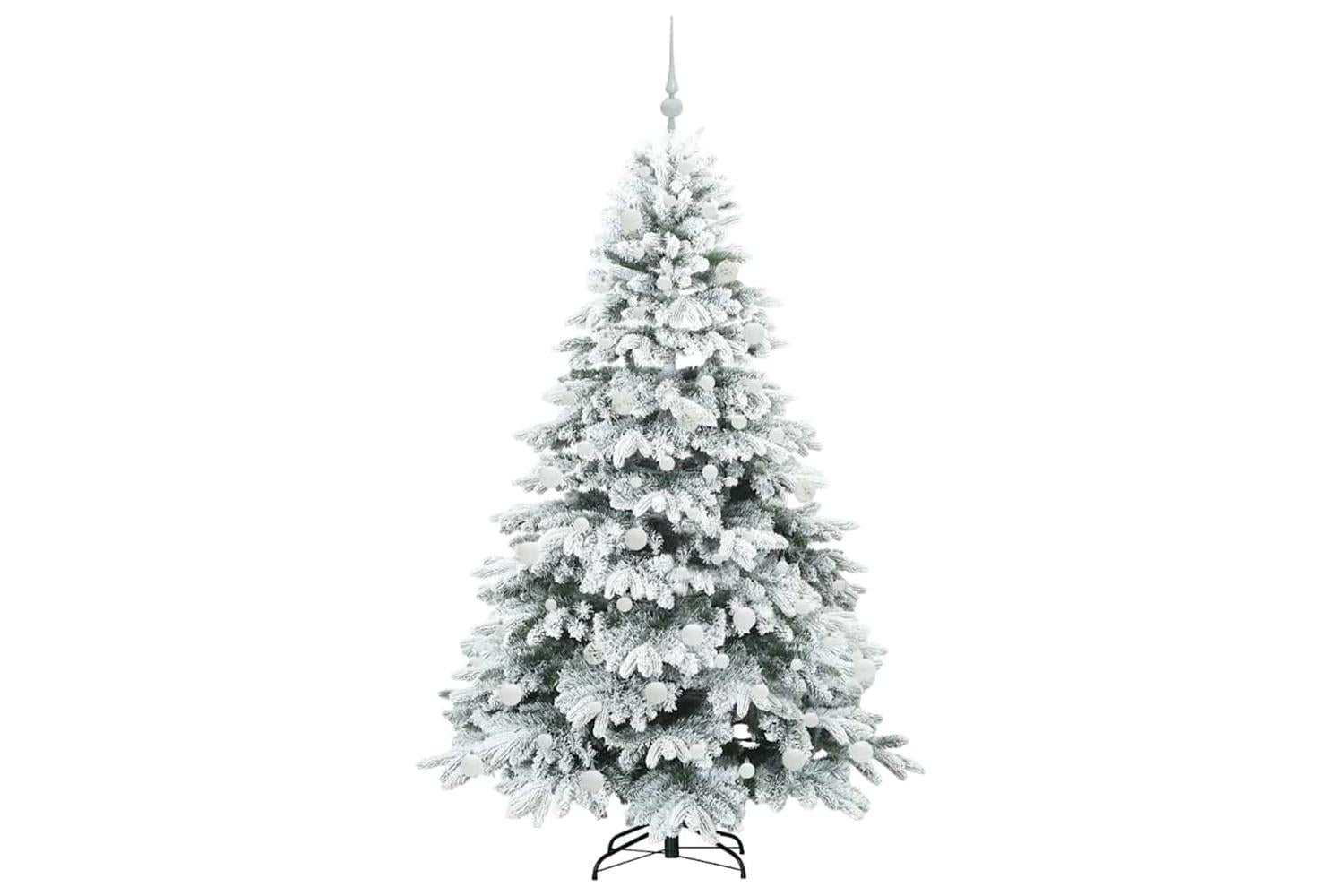 Vidaxl Artificial Christmas Tree With 300 Leds Green 180 Cm Pe And Pvc-4
