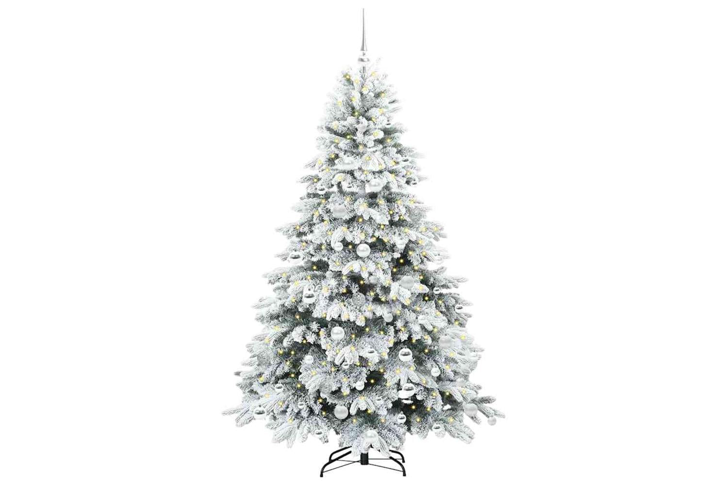Vidaxl Artificial Christmas Tree With 300 Leds Green 180 Cm Pe And Pvc-3