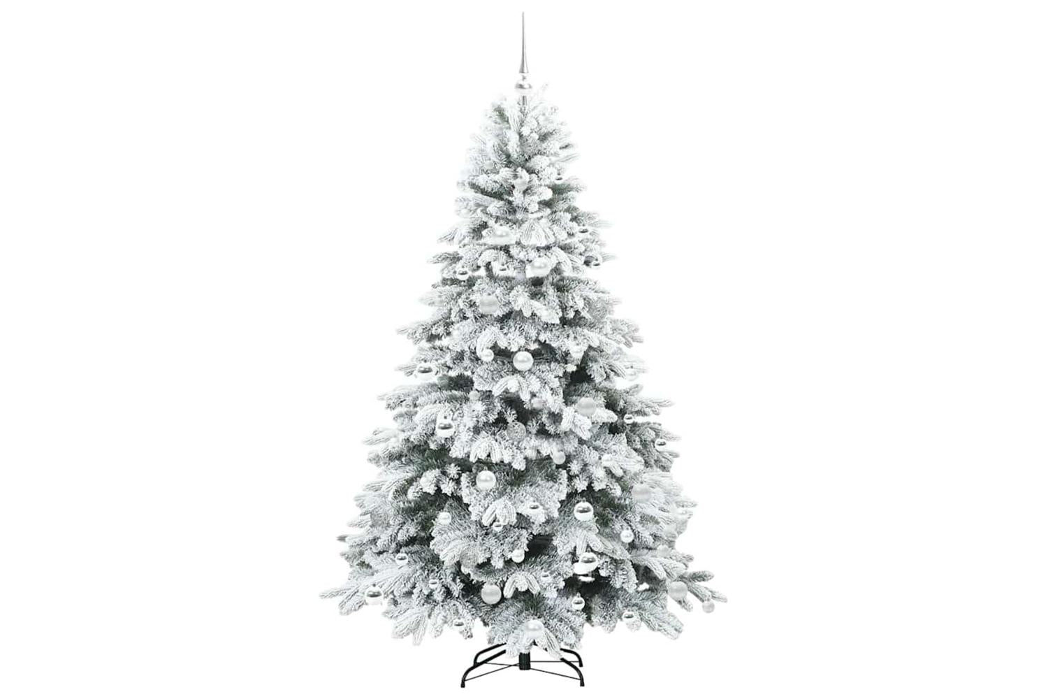 Vidaxl Artificial Christmas Tree With 300 Leds Green 180 Cm Pe And Pvc-4