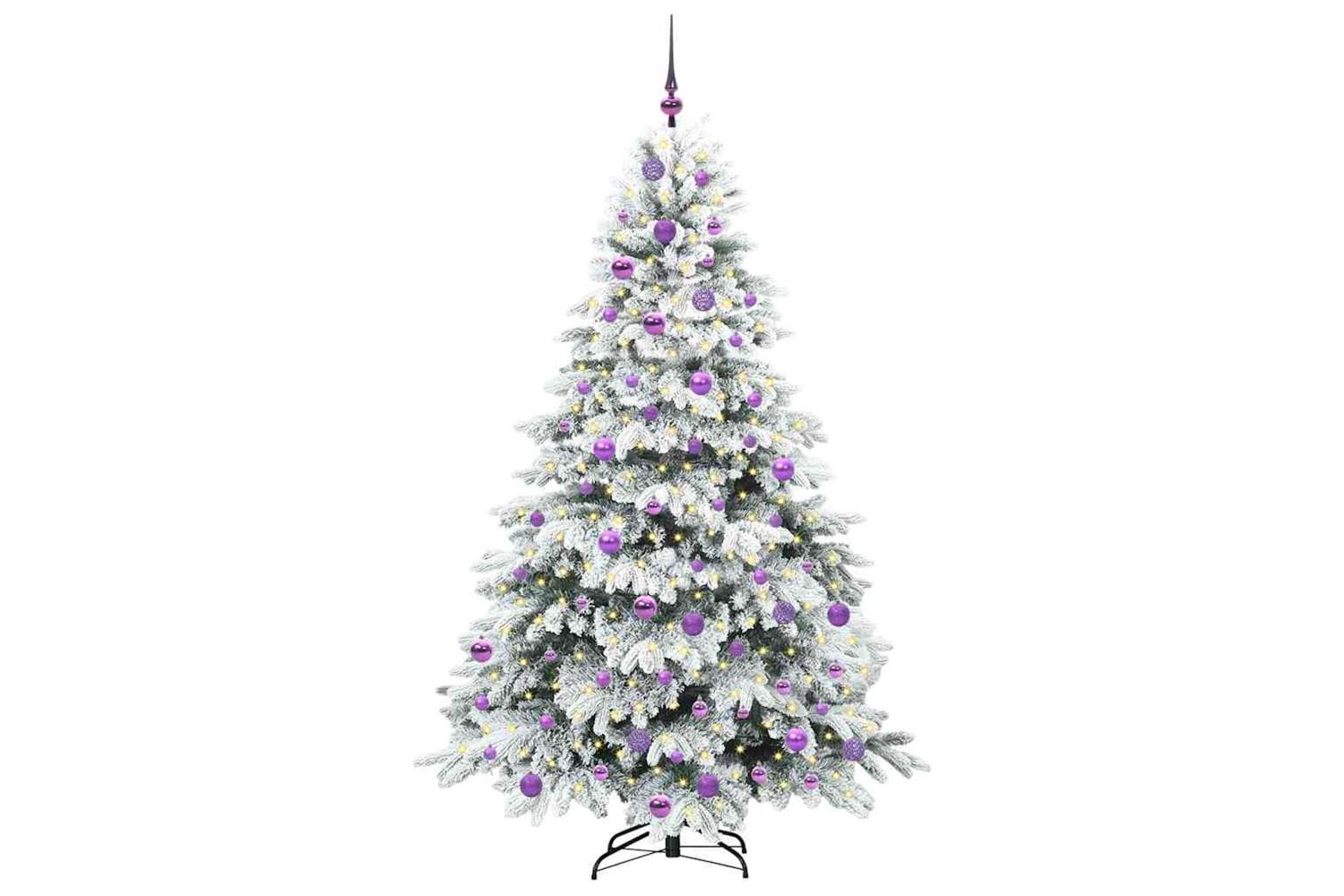 Vidaxl Artificial Christmas Tree With 300 Leds Green 180 Cm Pe And Pvc-3