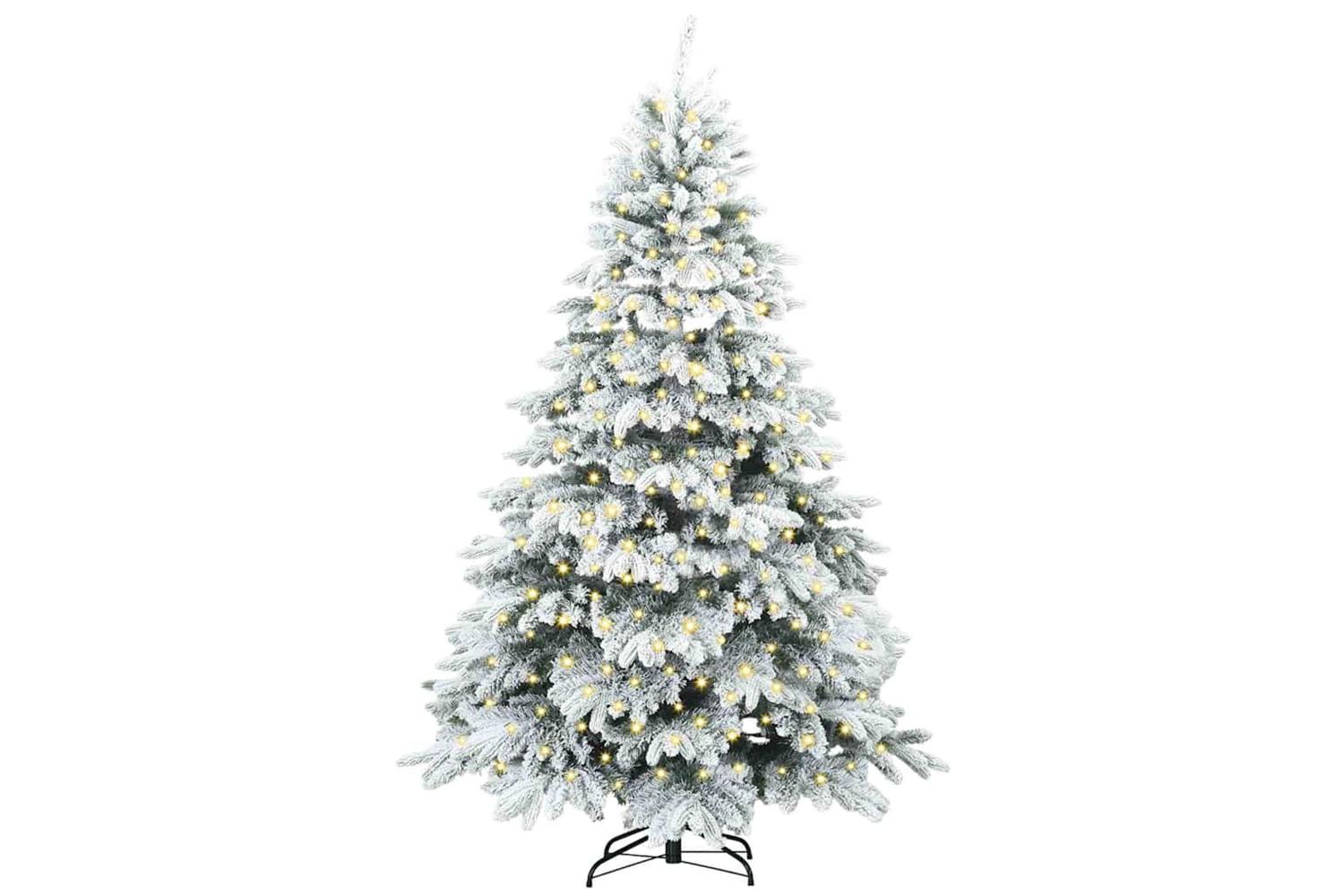 Vidaxl Artificial Christmas Tree With 300 Leds Green 210 Cm Pe And Pvc-3