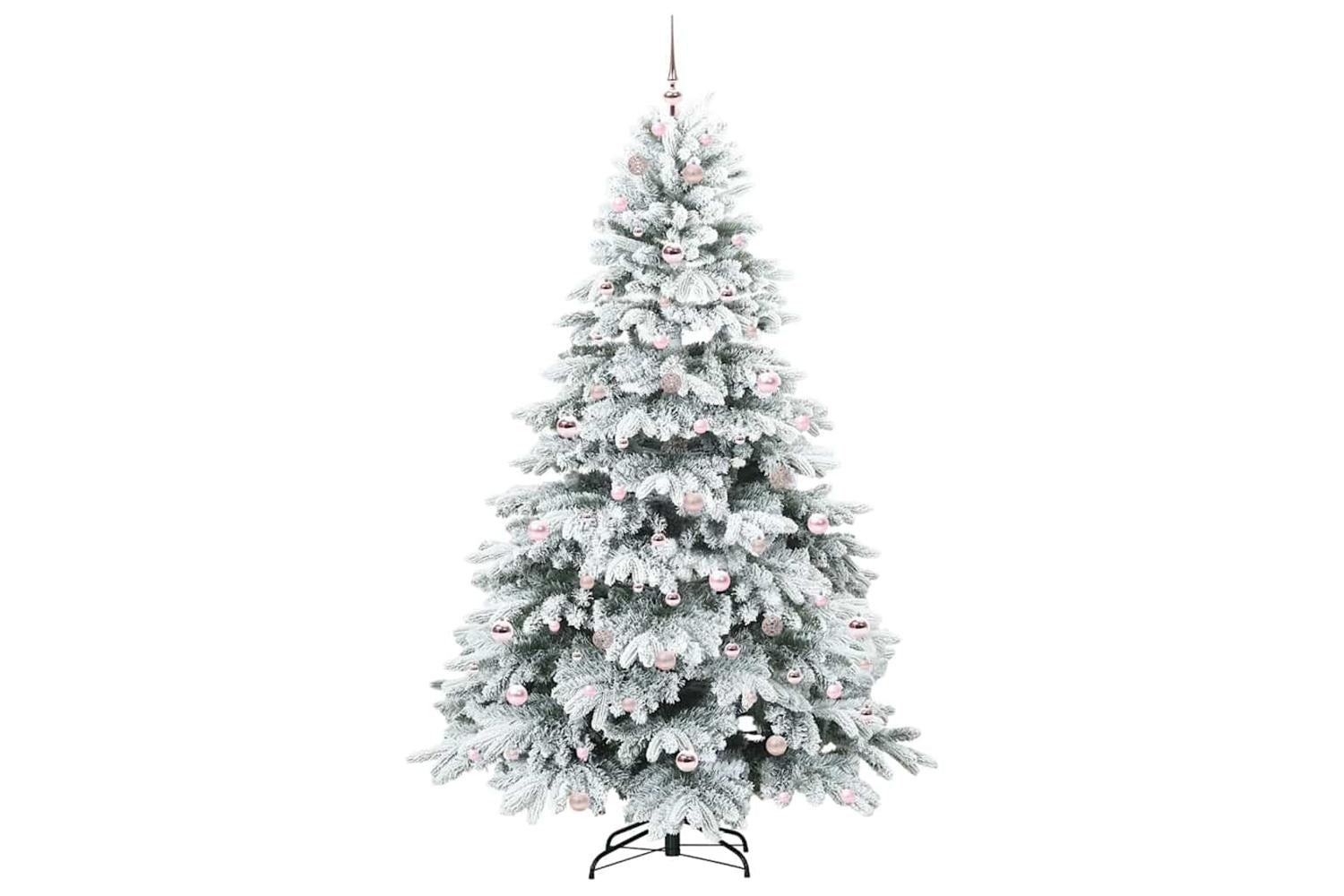 Vidaxl Artificial Christmas Tree With 300 Leds Green 210 Cm Pe And Pvc-4