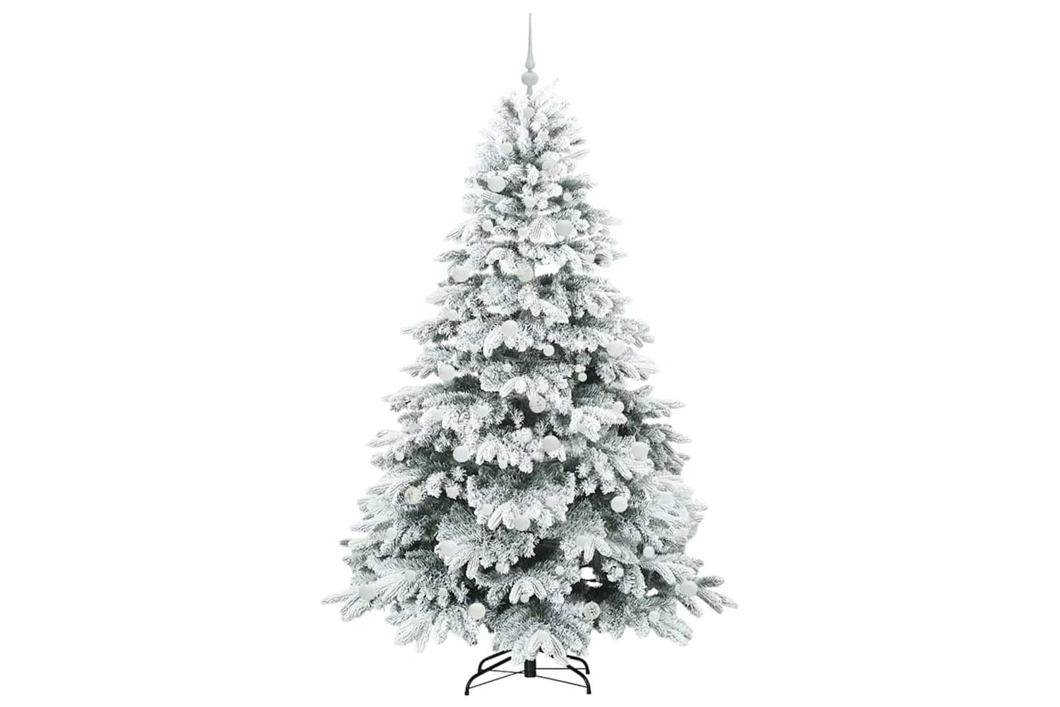 Vidaxl Artificial Christmas Tree With 300 Leds Green 210 Cm Pe And Pvc-4