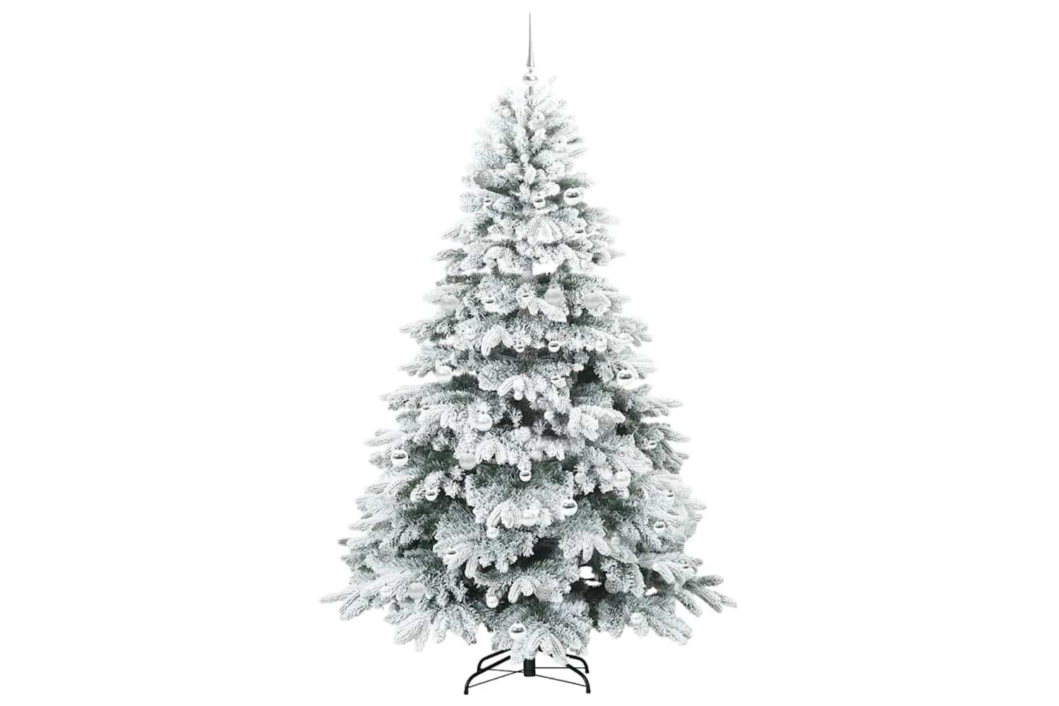 Vidaxl Artificial Christmas Tree With 300 Leds Green 210 Cm Pe And Pvc-3