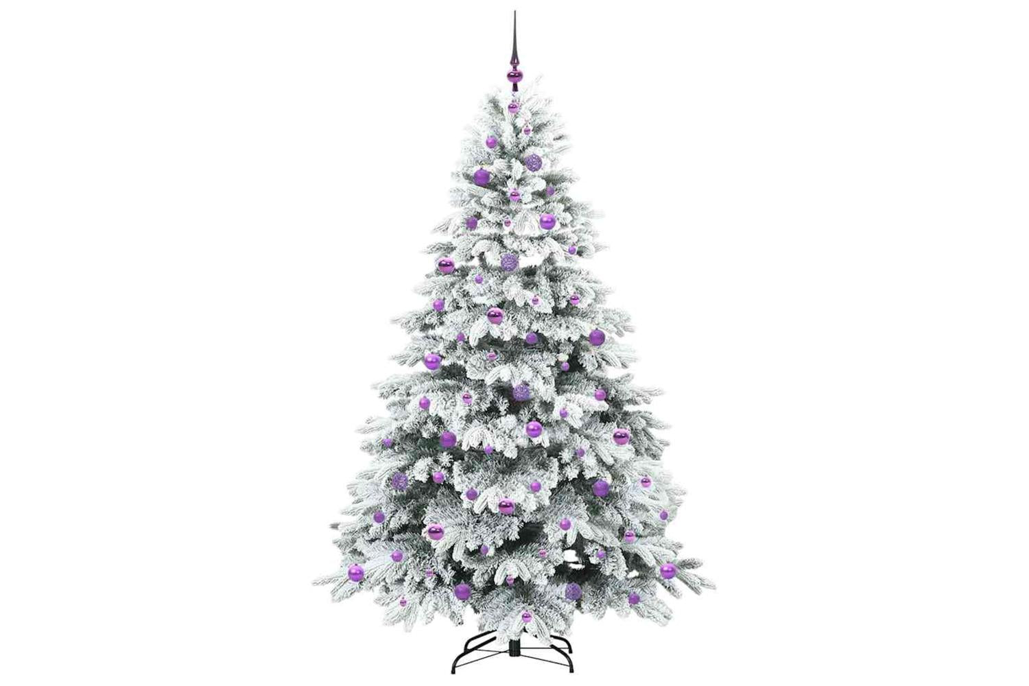 Vidaxl Artificial Christmas Tree With 300 Leds Green 210 Cm Pe And Pvc-4