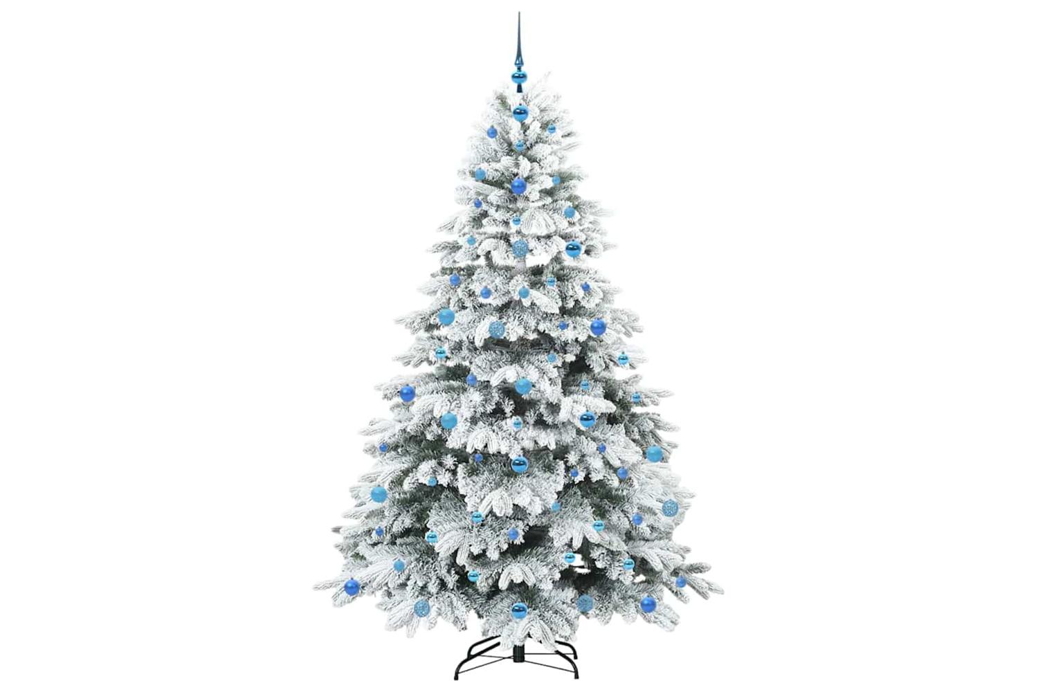 Vidaxl Artificial Christmas Tree With 300 Leds Green 210 Cm Pe And Pvc-4