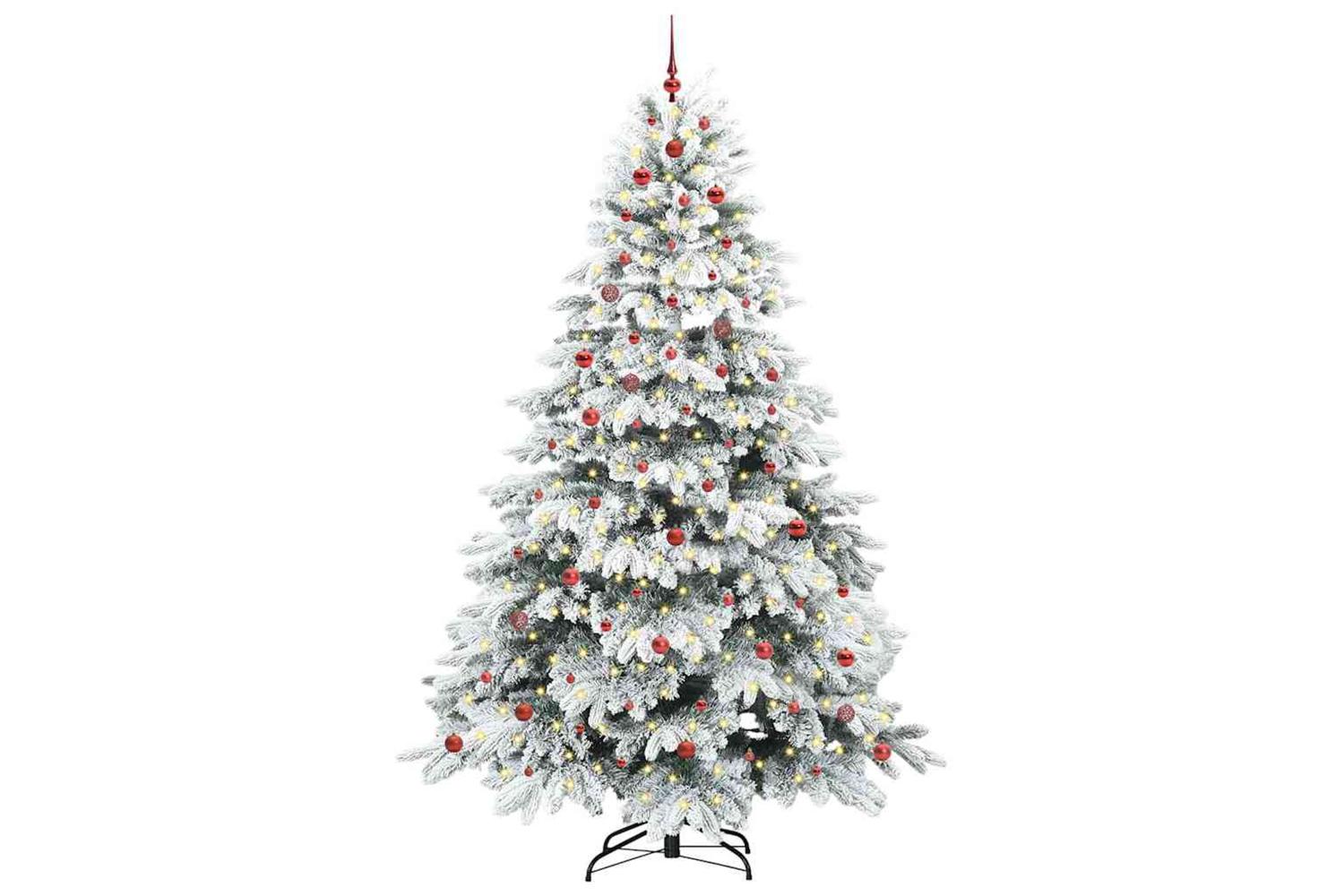 Vidaxl Artificial Christmas Tree With 300 Leds Green 240 Cm Pe And Pvc-3