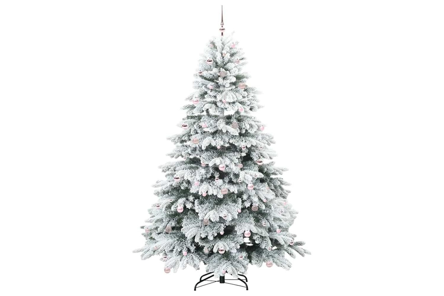 Vidaxl Artificial Christmas Tree With 300 Leds Green 240 Cm Pe And Pvc-4