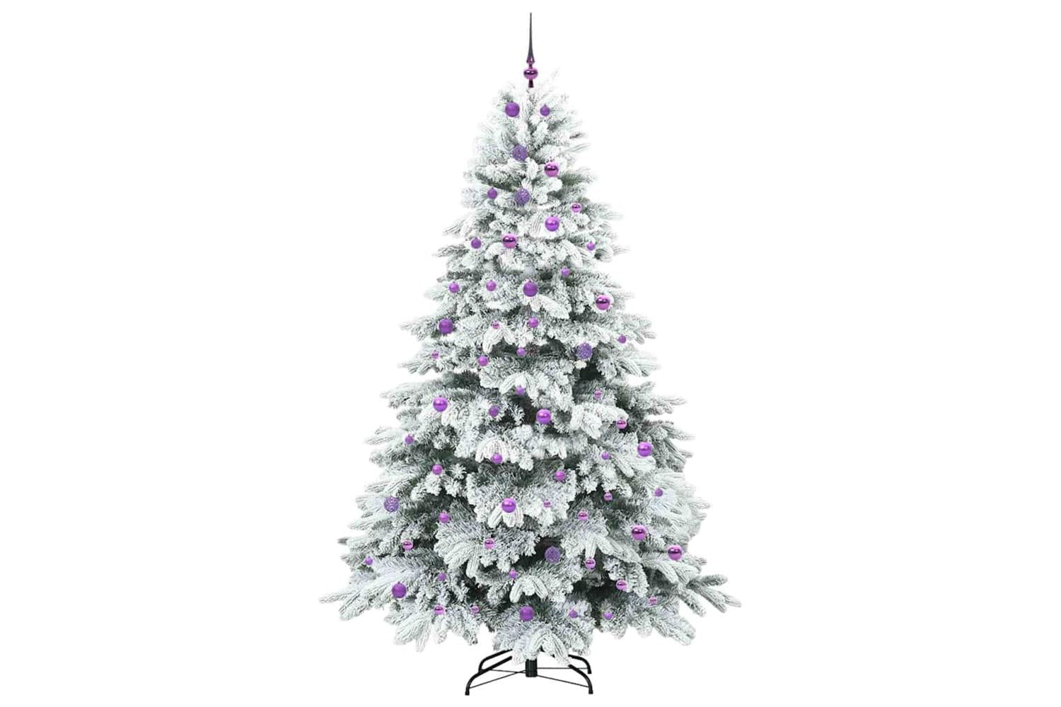 Vidaxl Artificial Christmas Tree With 300 Leds Green 240 Cm Pe And Pvc-4