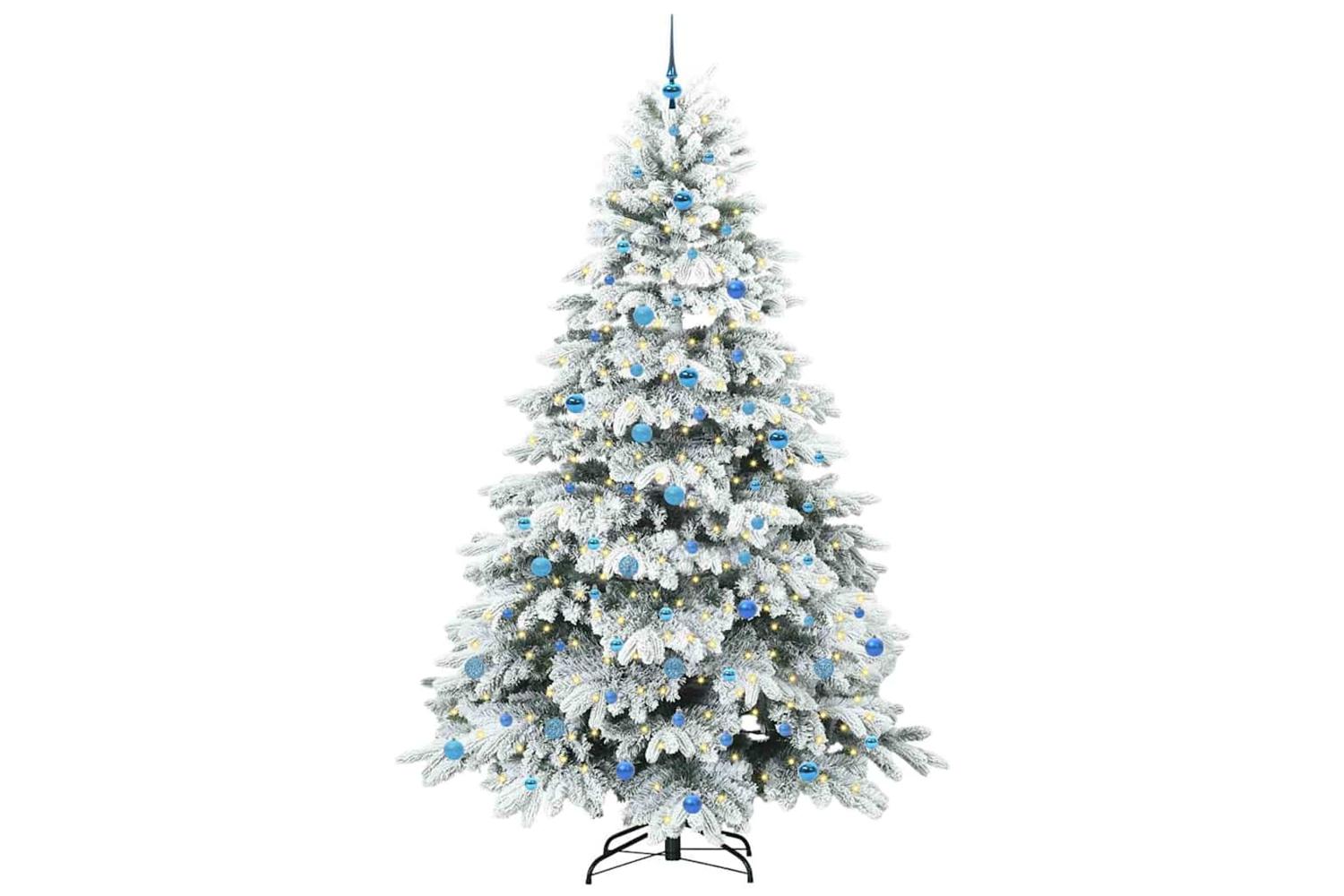 Vidaxl Artificial Christmas Tree With 300 Leds Green 240 Cm Pe And Pvc-3