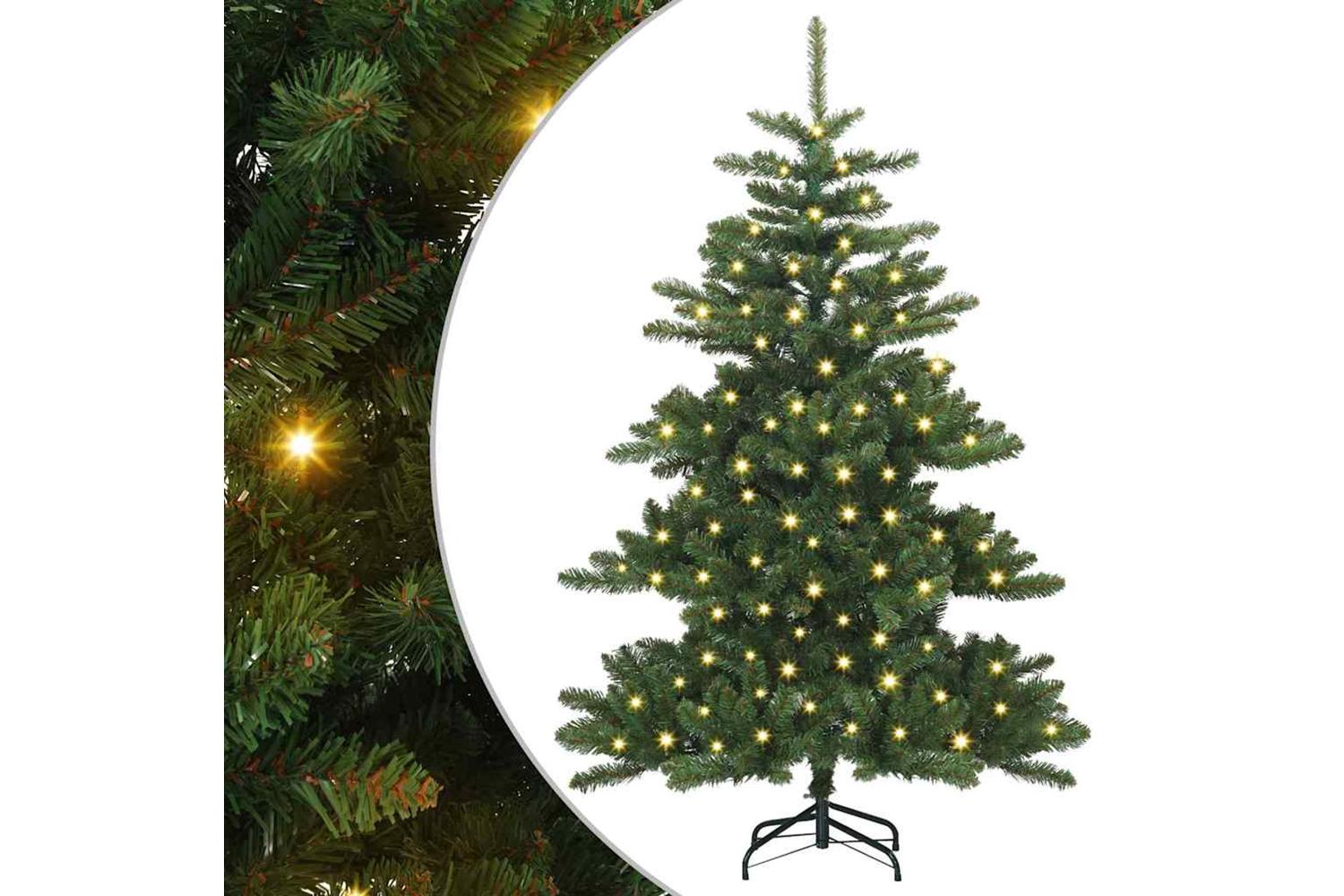 Vidaxl Artificial Hinged Christmas Tree With 150 Leds 150 Cm Pvc-2