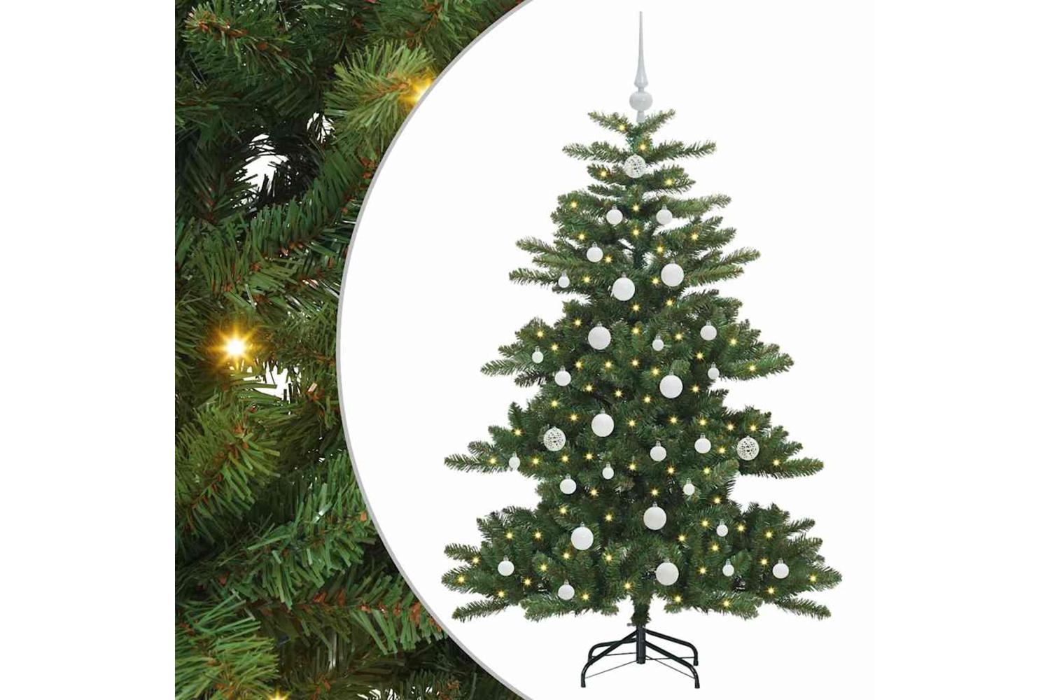 Vidaxl Artificial Hinged Christmas Tree With 150 Leds 150 Cm Pvc-2