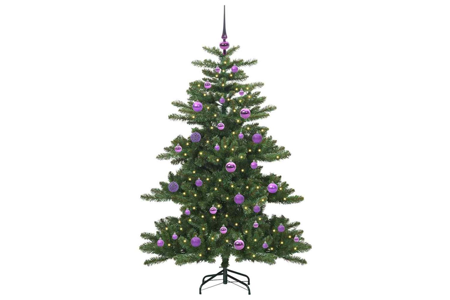 Vidaxl Artificial Hinged Christmas Tree With 150 Leds 150 Cm Pvc-3