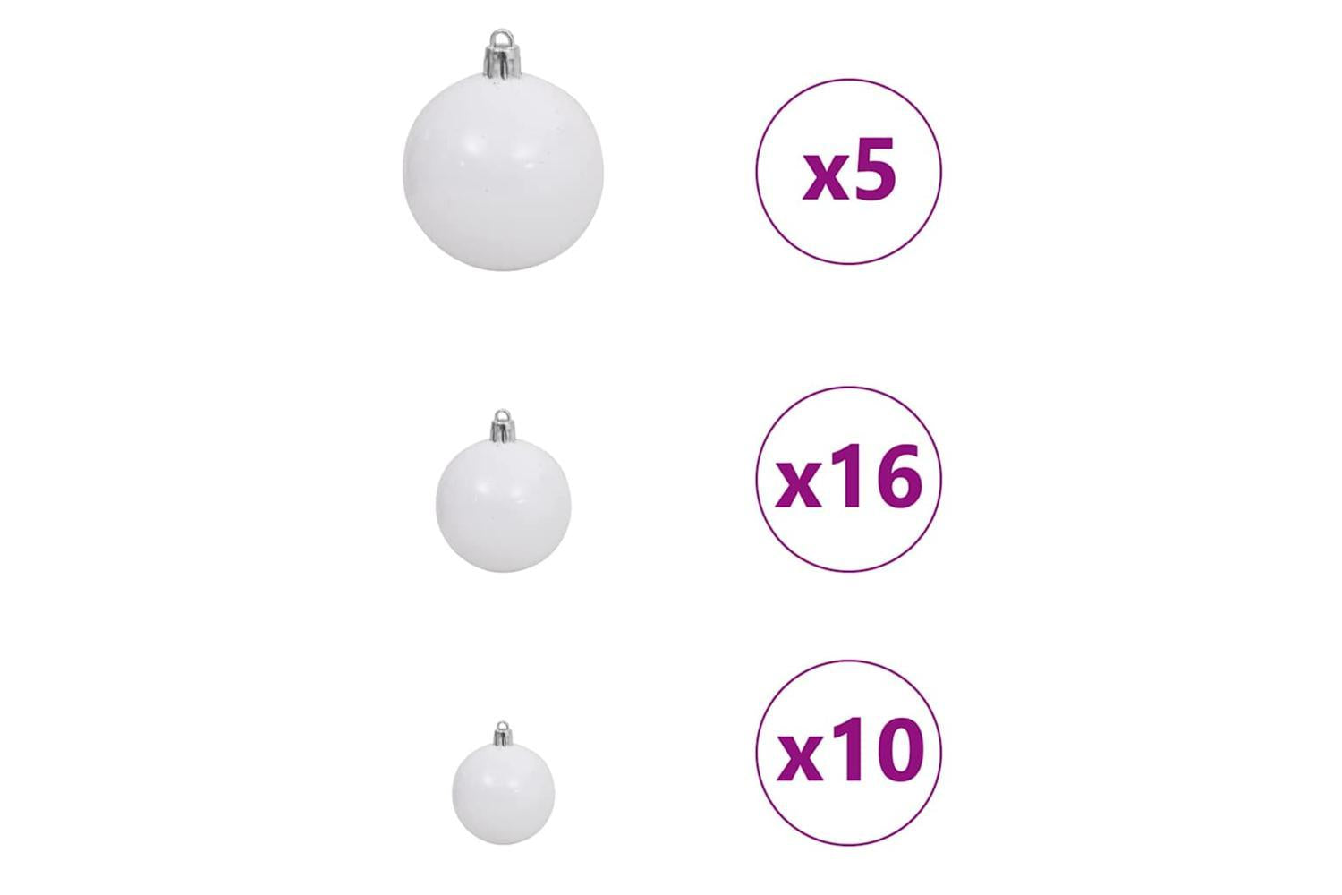 Vidaxl Artificial Hinged Christmas Tree With 300 Leds 180 Cm Pvc-9