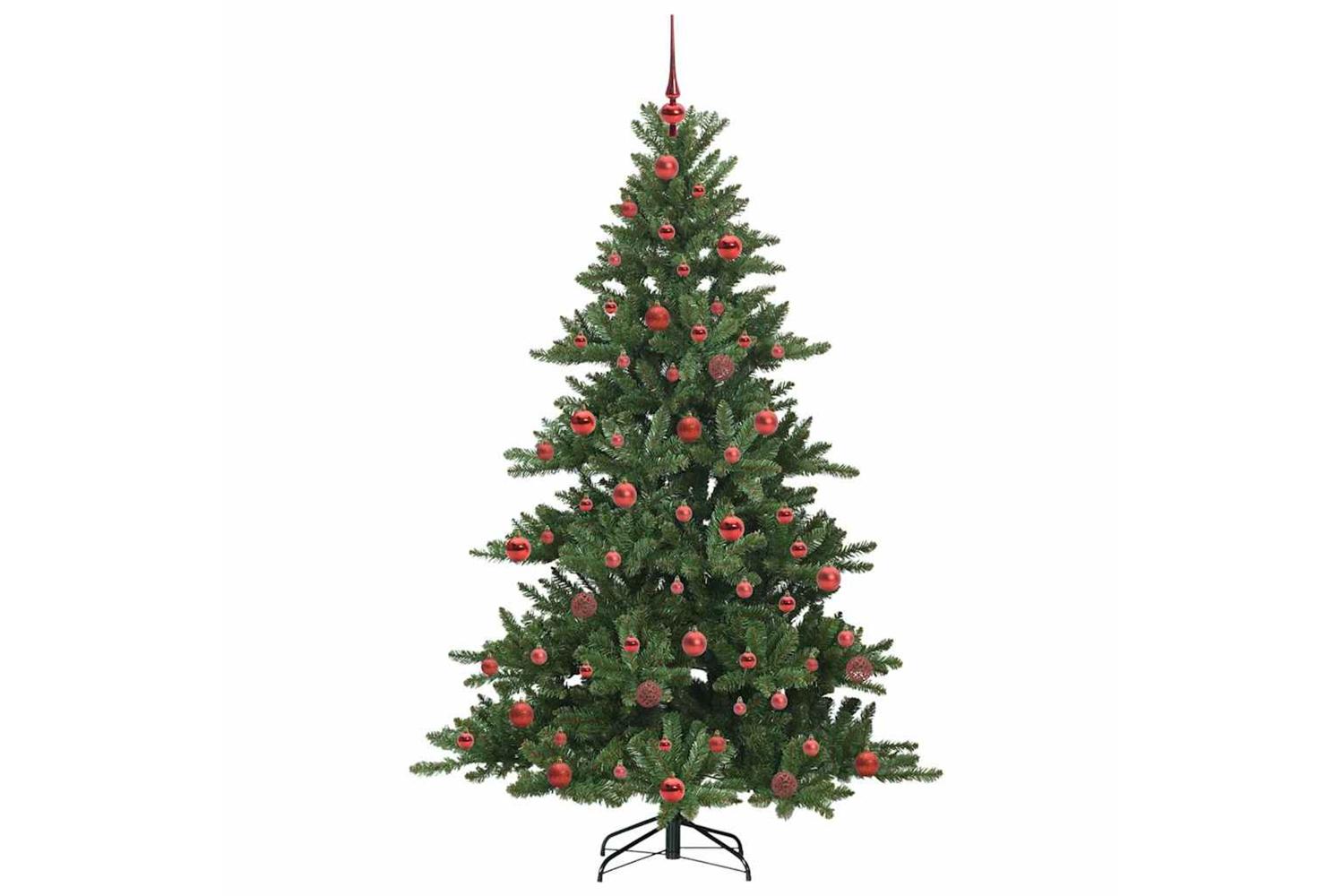Vidaxl Artificial Hinged Christmas Tree With 300 Leds 180 Cm Pvc-4