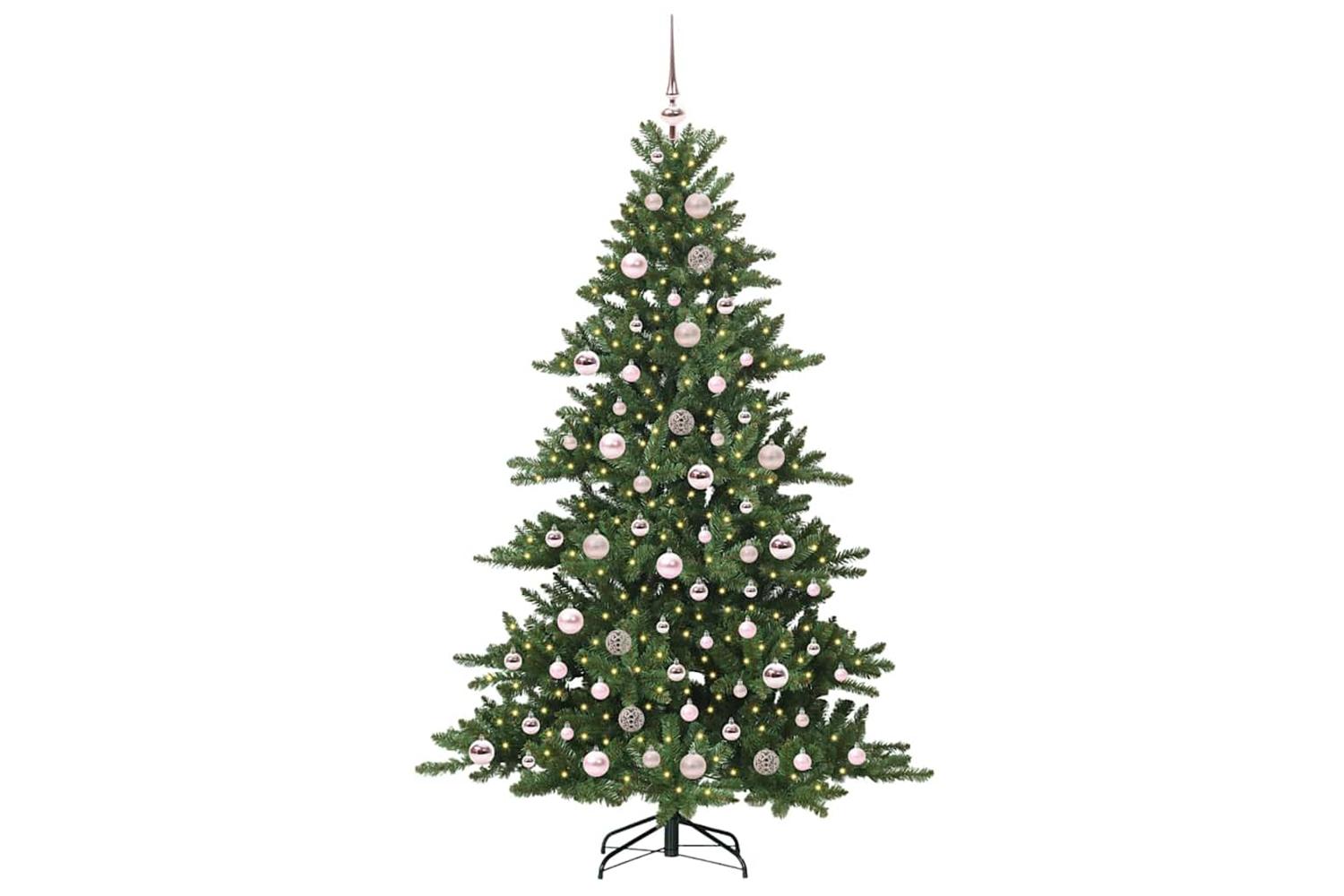 Vidaxl Artificial Hinged Christmas Tree With 300 Leds 180 Cm Pvc-3