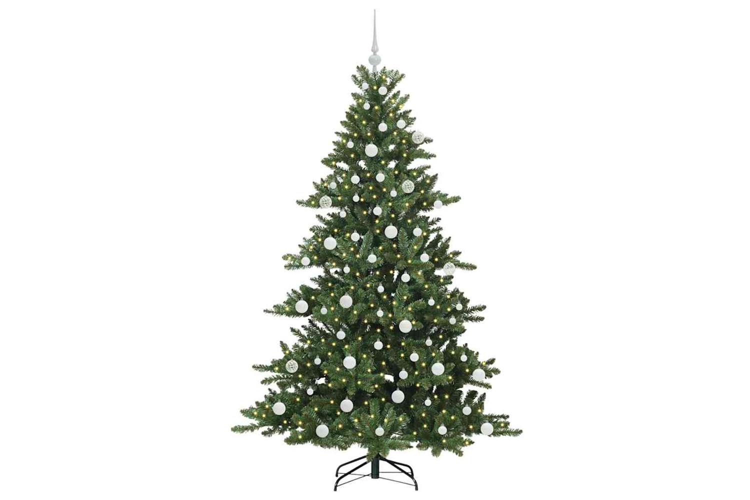 Vidaxl Artificial Hinged Christmas Tree With 300 Leds 180 Cm Pvc-3
