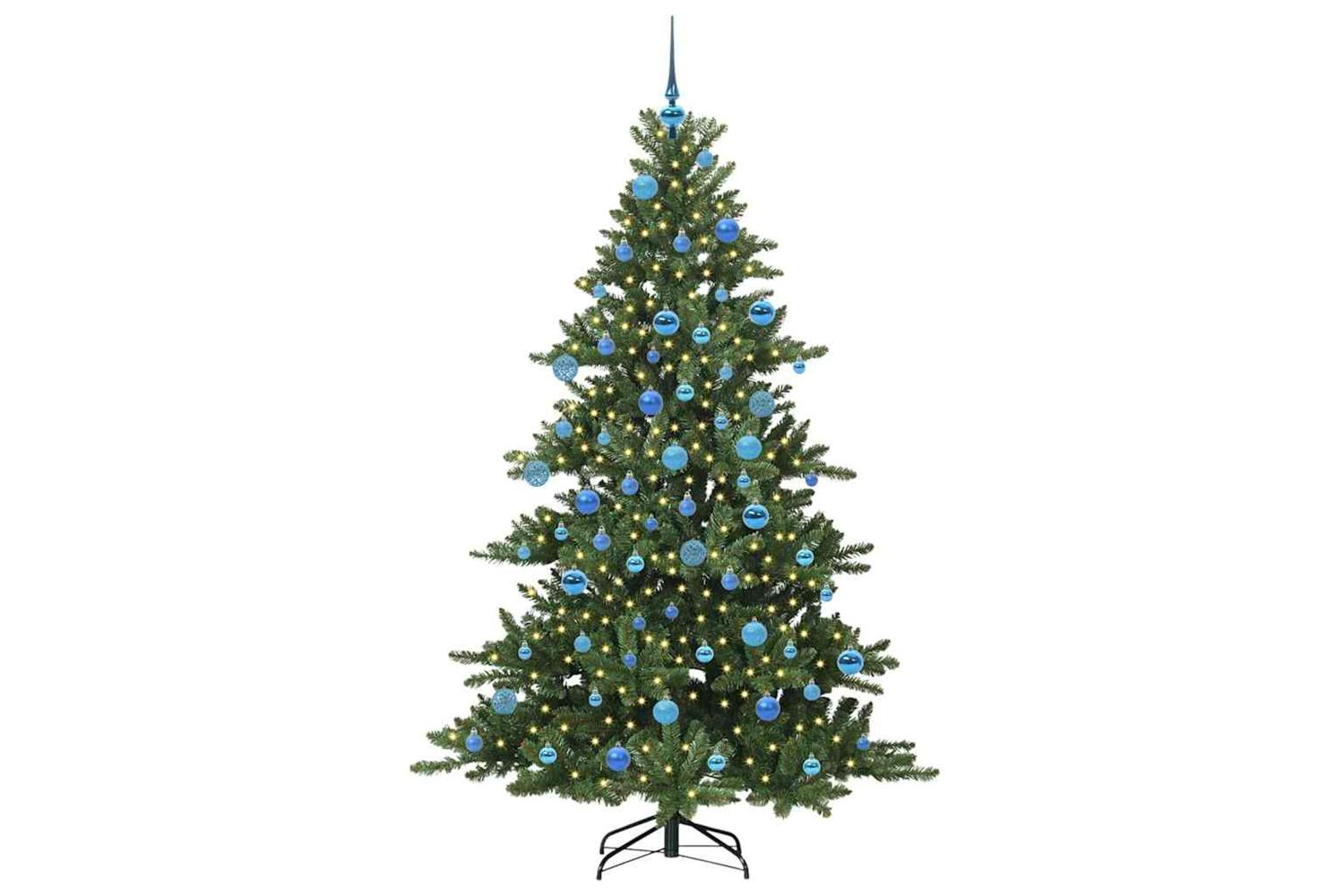 Vidaxl Artificial Hinged Christmas Tree With 300 Leds 180 Cm Pvc-3