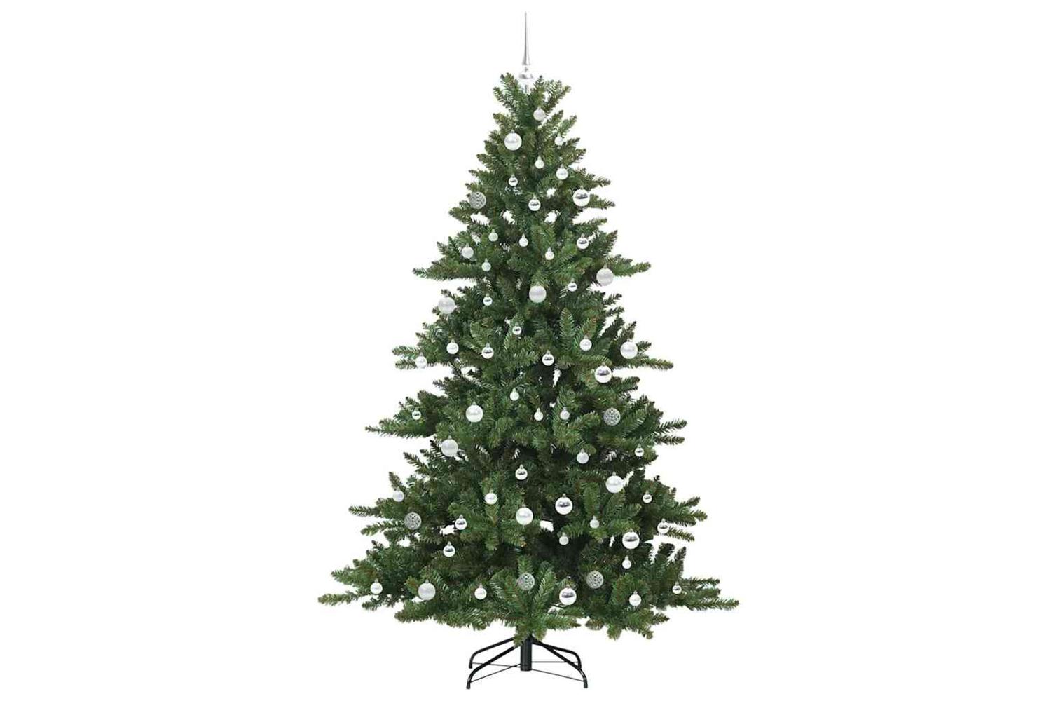 Vidaxl Artificial Hinged Christmas Tree With 300 Leds 210 Cm Pvc-4